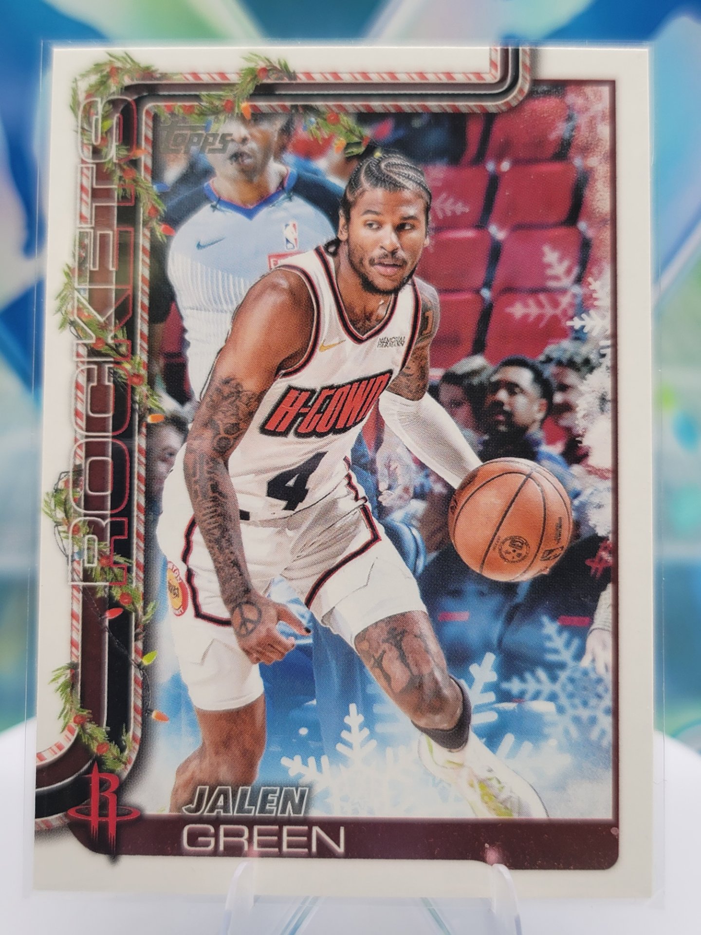 2025 Topps Topps Holiday Jalen Green — 2025 Topps Topps Holiday Base Jalen Green