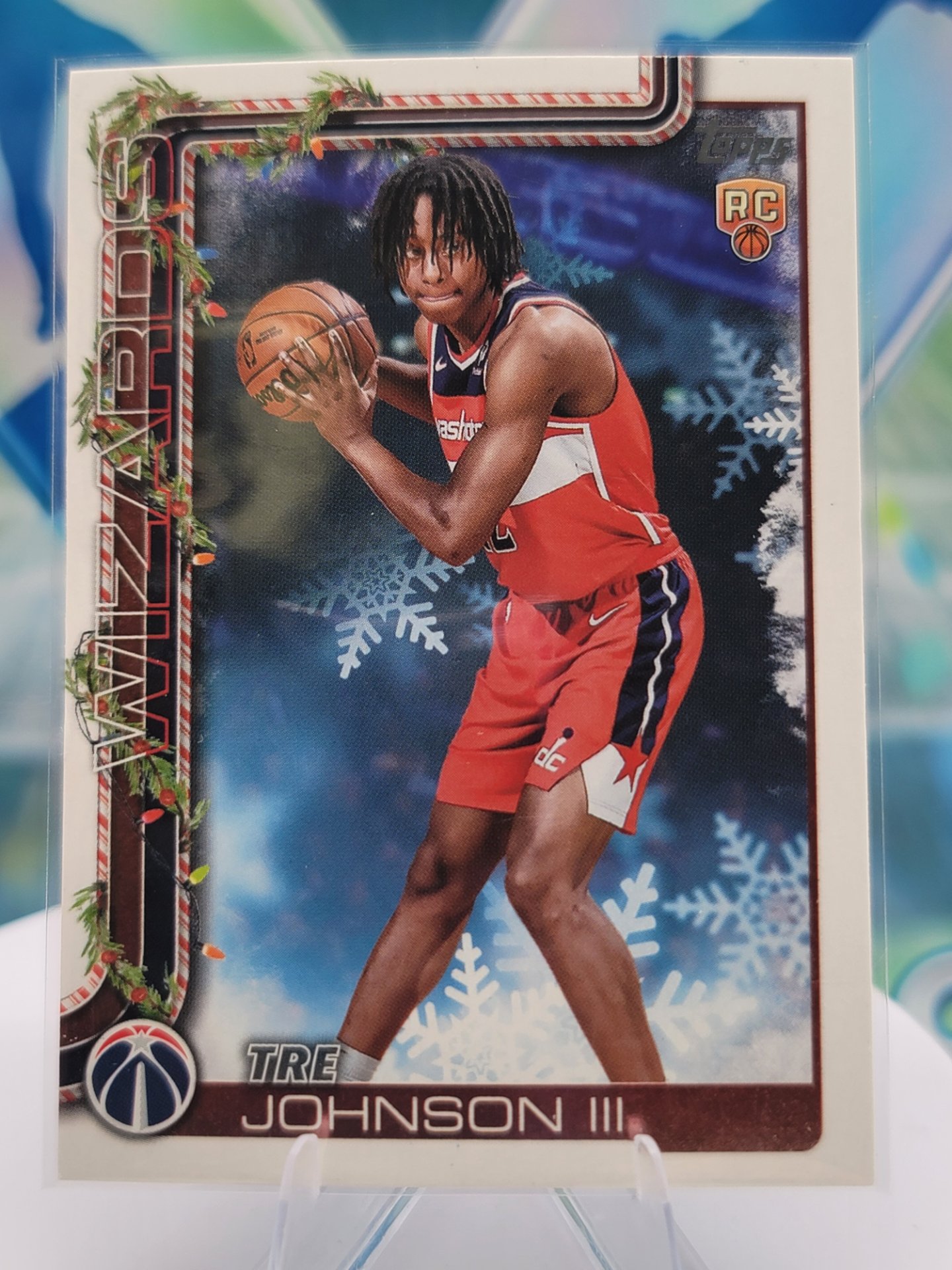 2025 Topps Topps Holiday Tre Johnson III — 2025 Topps Topps Holiday Base Tre Johnson III Rookie
