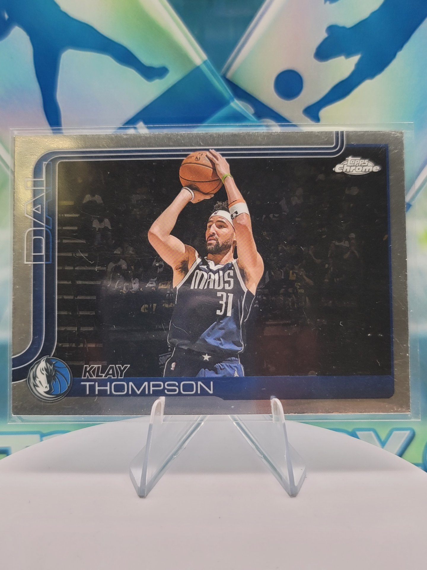 2025 Topps Topps Chrome Klay Thompson — 2025 Topps Topps Chrome Base Klay Thompson