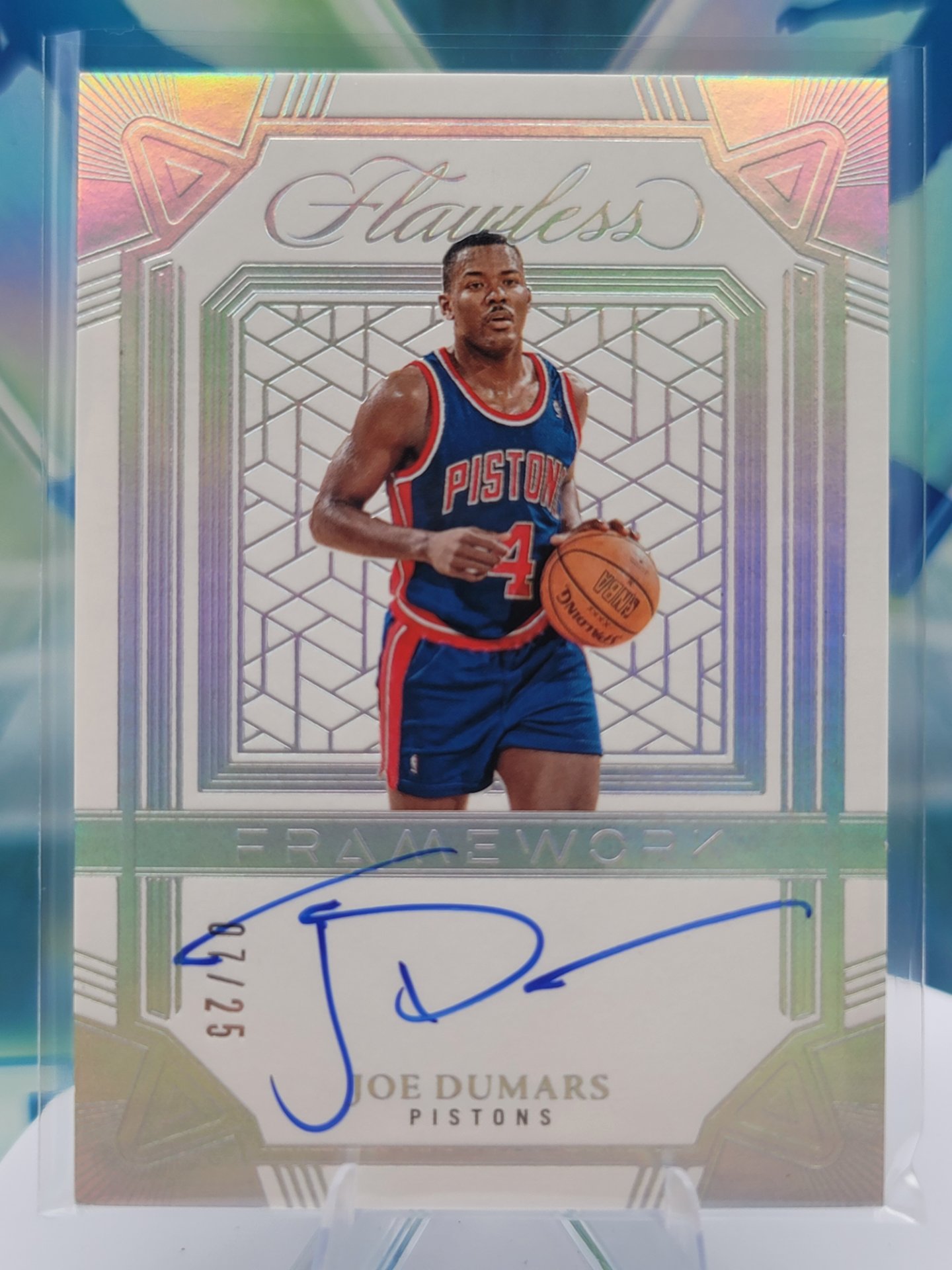 2025 Panini Flawless Joe Dumars — 2025 Panini Flawless Framework Auto Joe Dumars #7 of 25 Autograph
