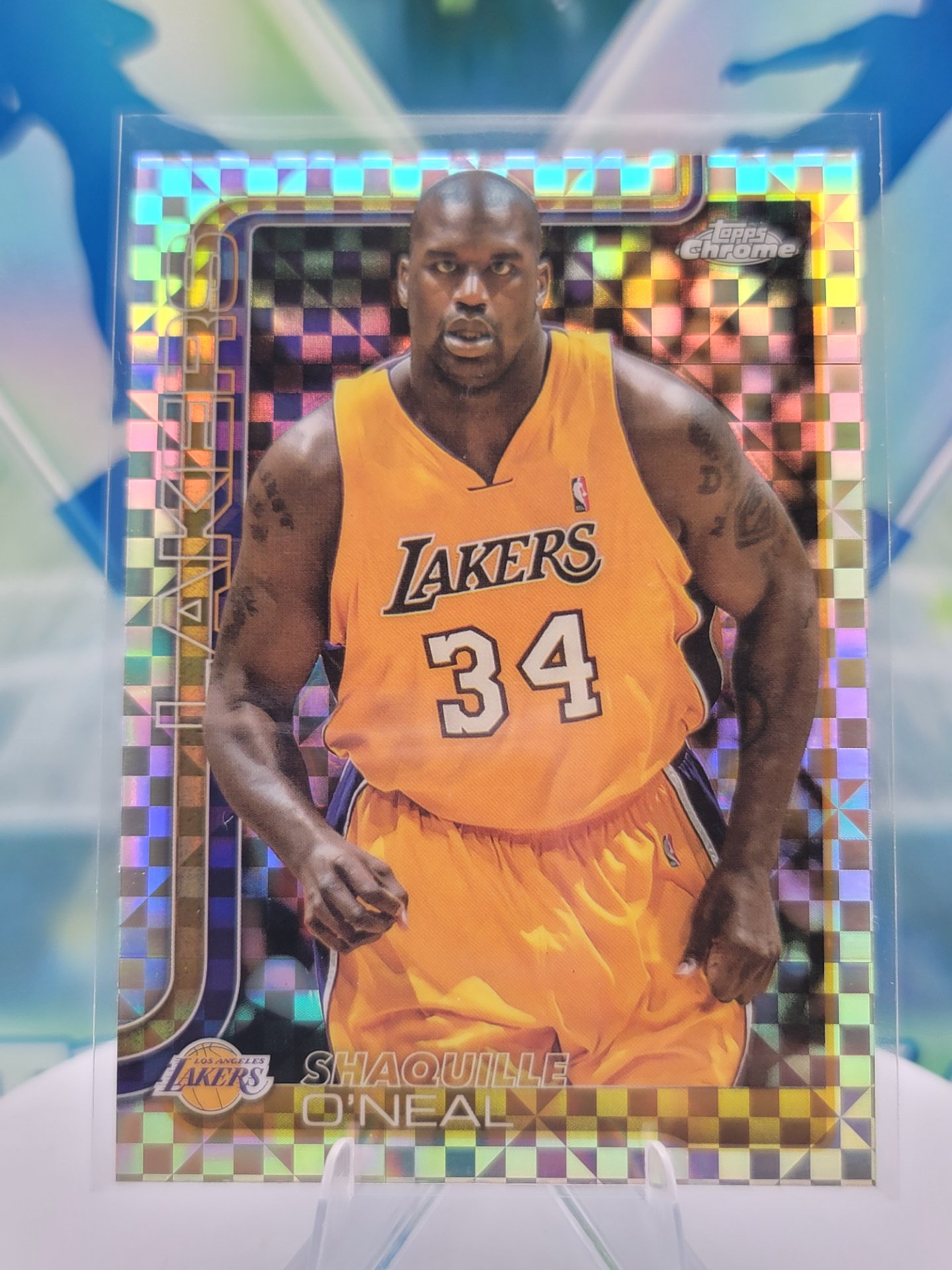2025 Topps Topps Chrome Shaquille O'Neal — 2025 Topps Topps Chrome X-Fractor Shaquille O'Neal