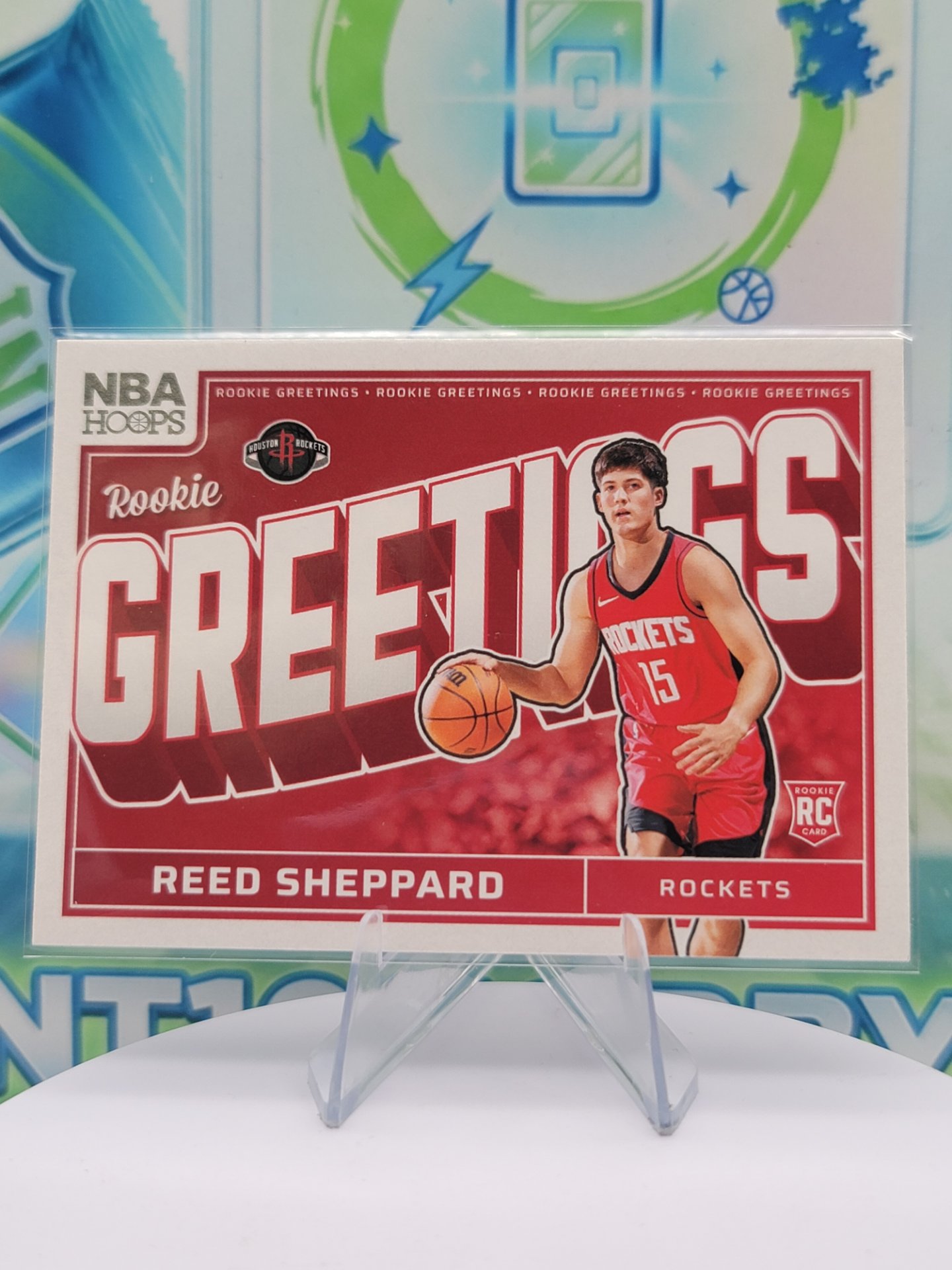 2025 Panini NBA Hoops Reed Sheppard — 2025 Panini NBA Hoops Greetings Reed Sheppard Rookie