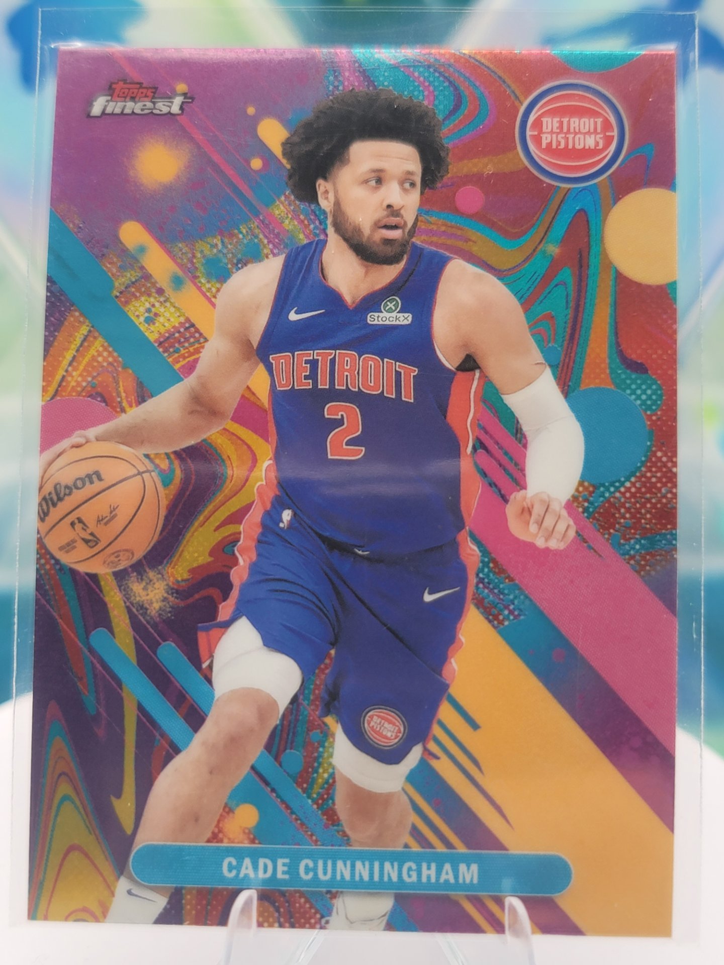 2026 Topps Topps Finest Cade Cunningham — 2026 Topps Topps Finest Common Oil Spill Cade Cunningham
