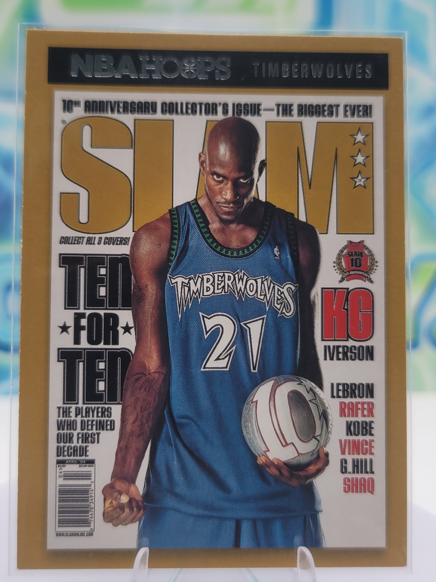 2021 Panini NBA Hoops Kevin Garnett — 2021 Panini NBA Hoops Gold SLAM Kevin Garnett