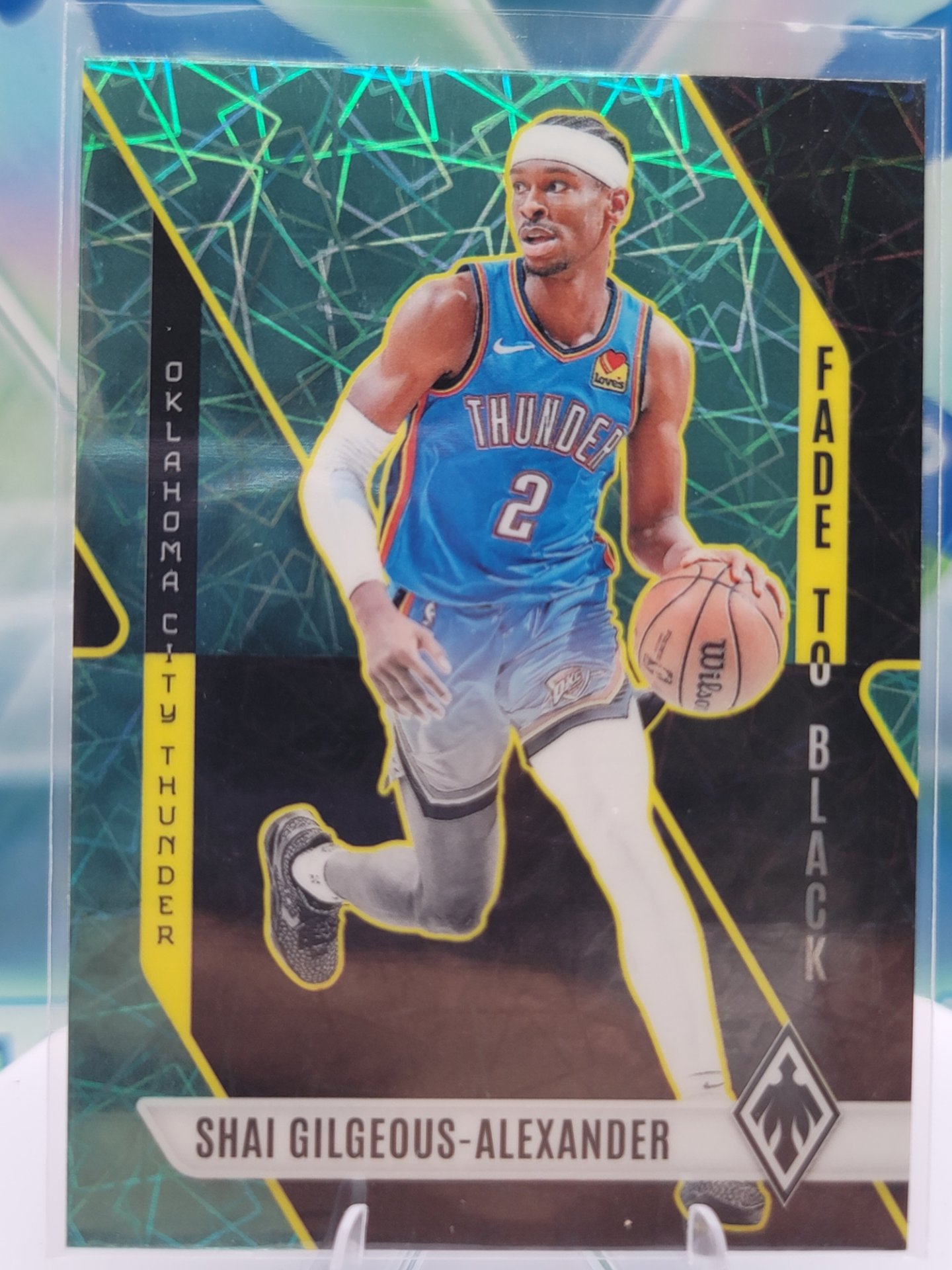 2024 Panini Phoenix Shai Gilgeous-Alexander — 2024 Panini Phoenix Fade to Black Lazer Shai Gilgeous-Alexander