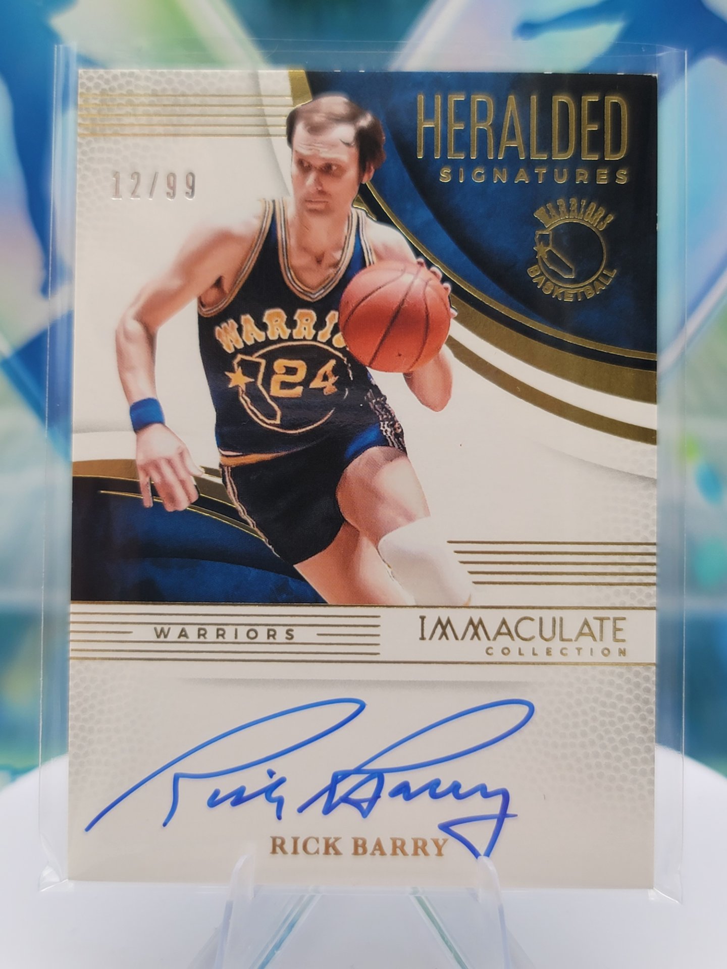 2025 Panini Immaculate Rick Barry — 2025 Panini Immaculate Heralded Auto Rick Barry #12 of 99 Autograph