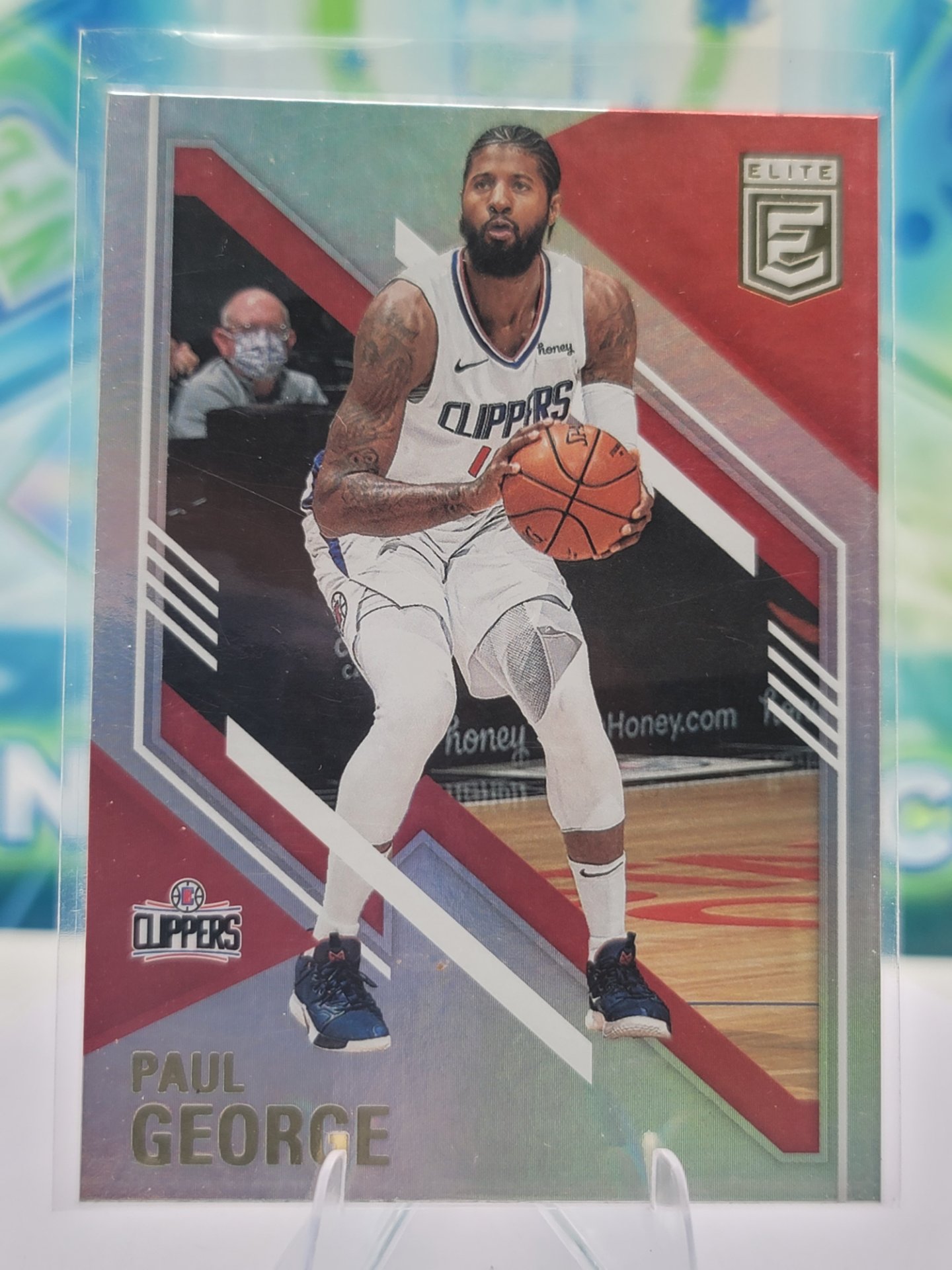 2024 Panini Donruss Elite Paul George — 2021 Panini Donruss Elite Refractor Paul George