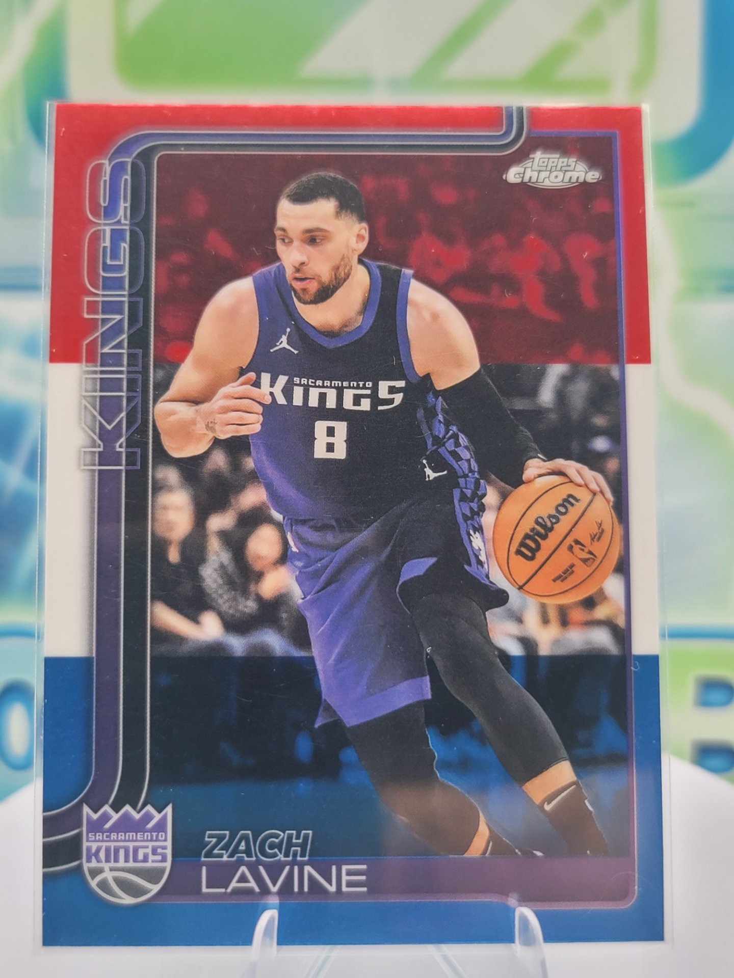 2025 Topps Topps Chrome Zach Lavine — 2025 Topps Topps Chrome Red White Blue Zach Lavine