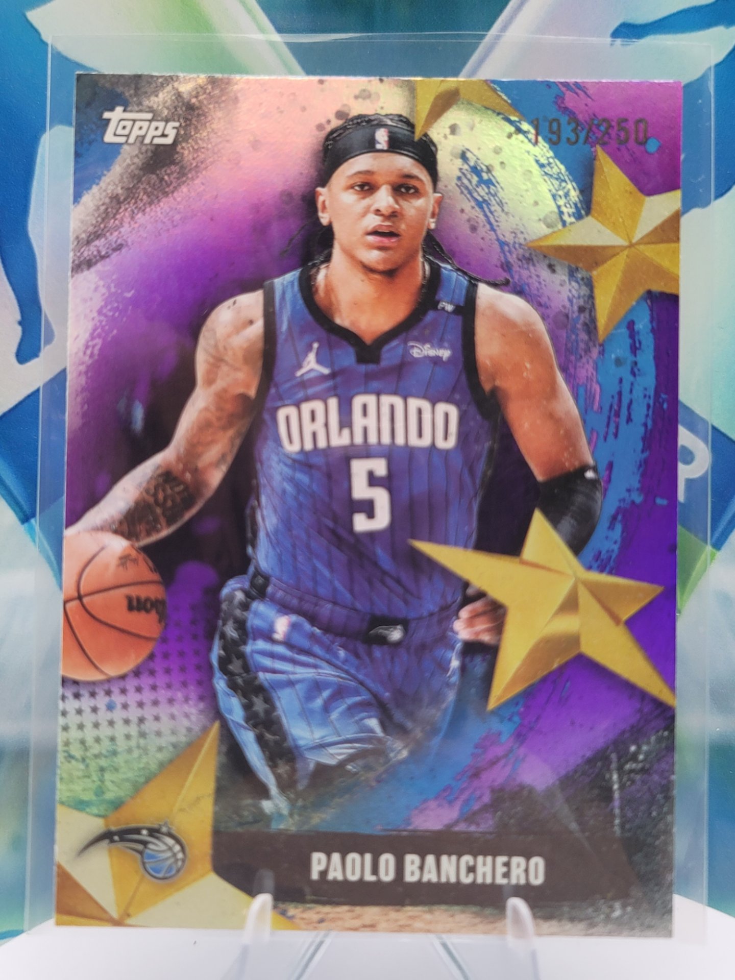 2025 Topps Topps Flagship Paolo Banchero — 2025 Topps Topps Flagship Stars of NBA Purple Paolo Banchero #193 of 250