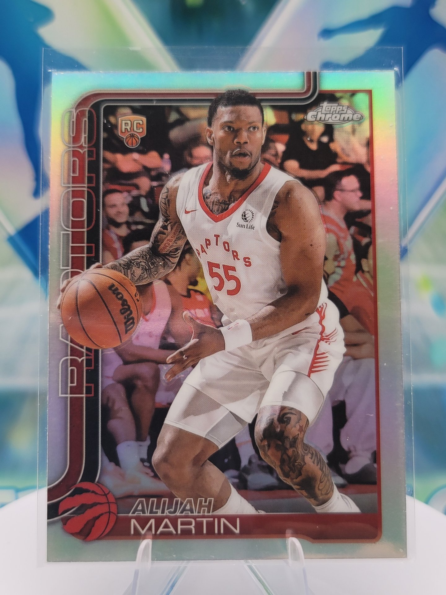 2025 Topps Topps Chrome Alijah Martin — 2025 Topps Topps Chrome Refractor Alijah Martin Rookie
