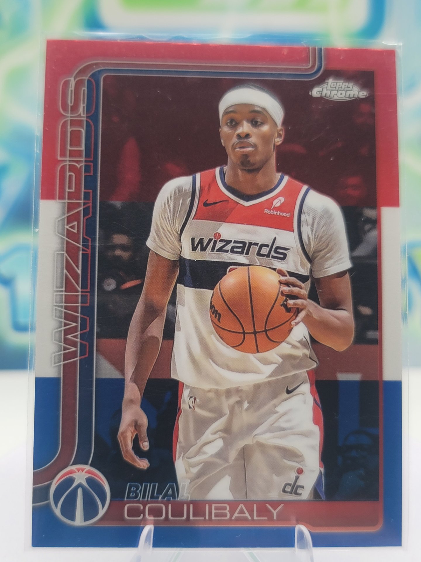2025 Topps Topps Chrome Bilal Coulibaly — 2025 Topps Topps Chrome Red White Blue Bilal Coulibaly