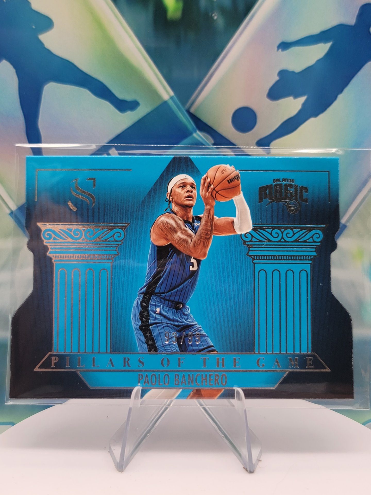 2025 Panini Silhouette Paolo Banchero — 2025 Panini Silhouette Pillars of the Game Die-cut Paolo Banchero #93 of 99