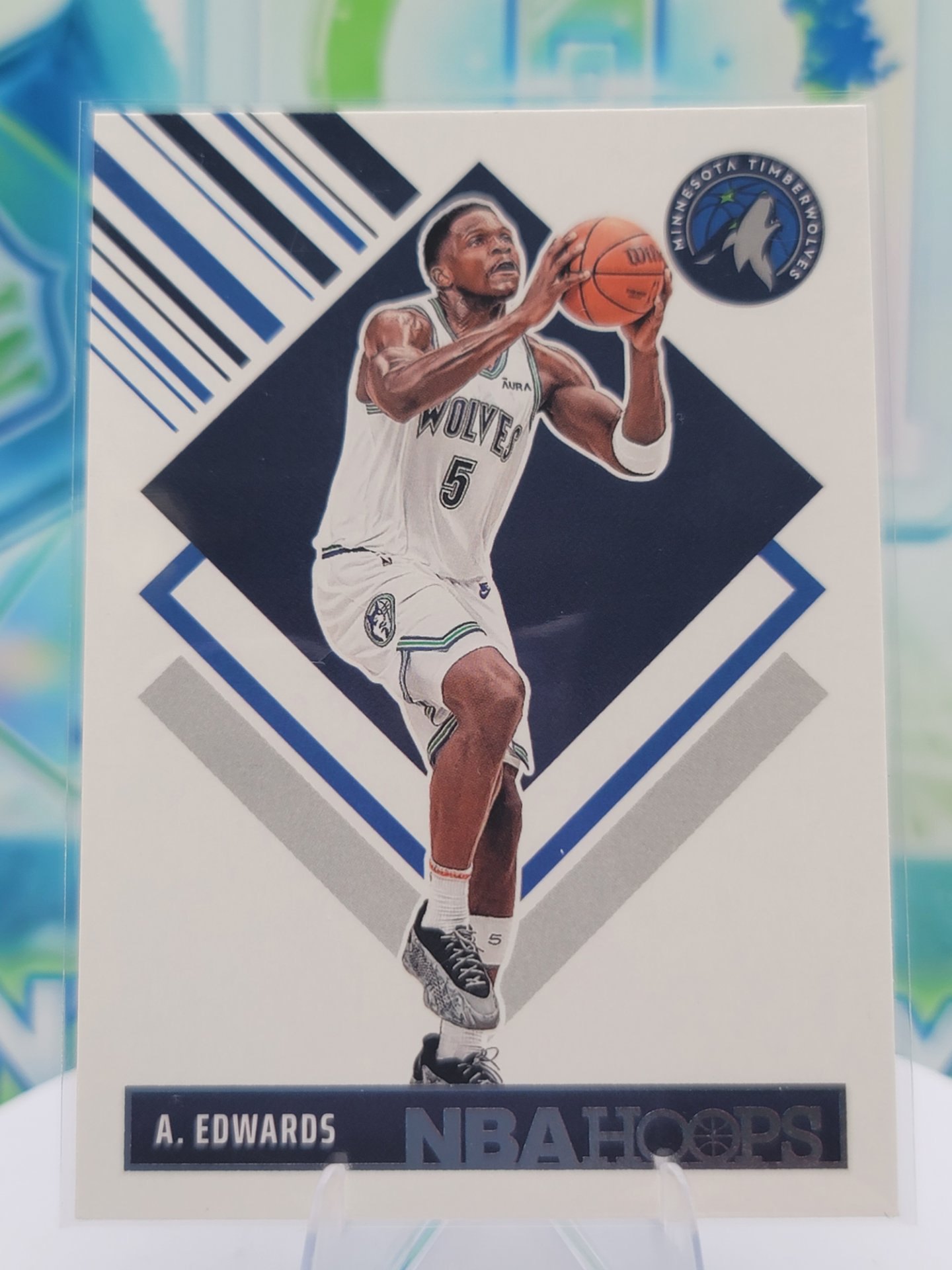 2025 Panini NBA Hoops Anthony Edwards — 2025 Panini NBA Hoops Tribute Anthony Edwards