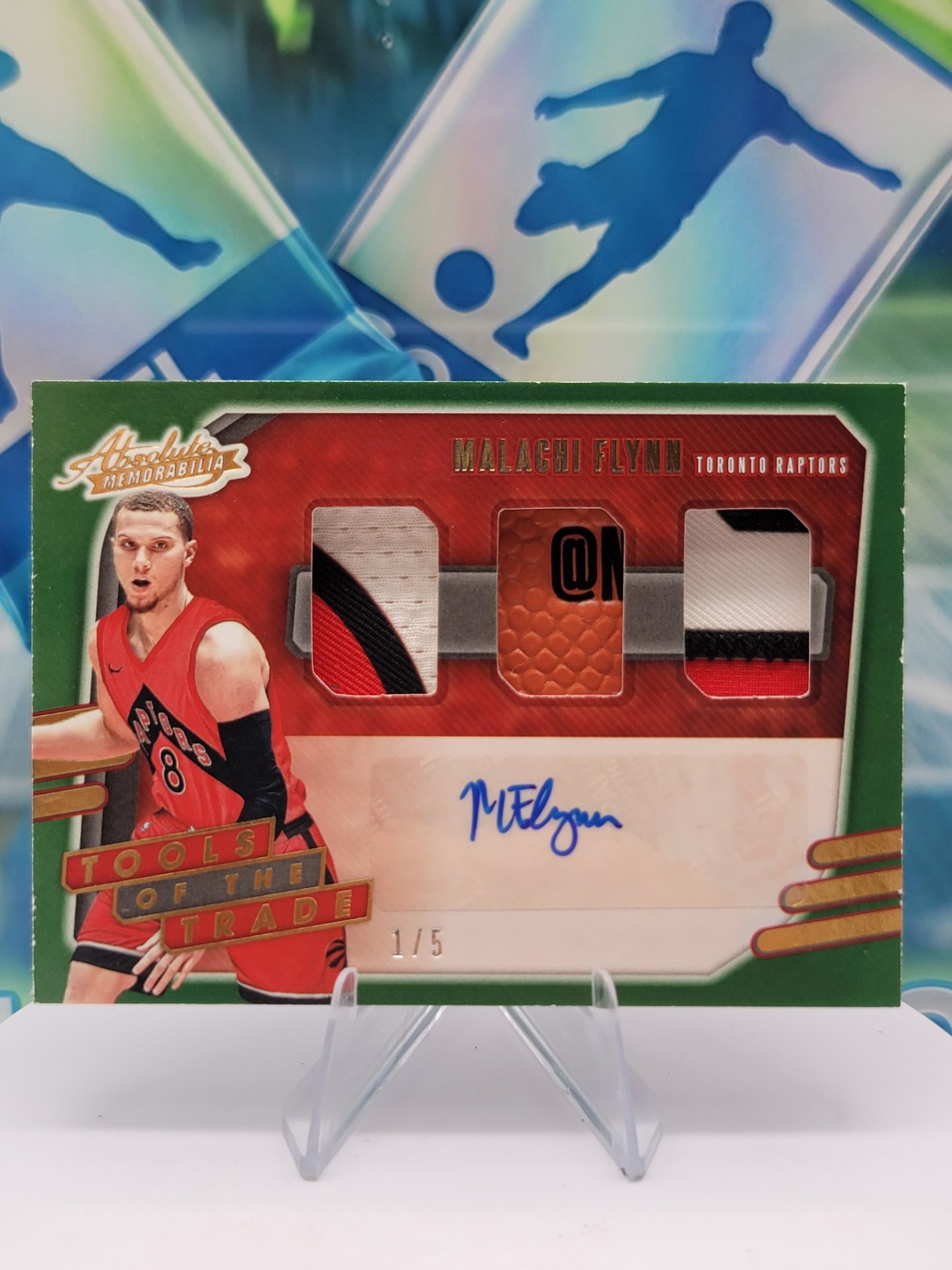 2021 Panini Absolute Memorabilia Malachi Flynn — 2021 Panini Absolute Memorabilia Tools of the Trade Patch Auto Malachi Flynn #1 of 5 Autograph Patch/Memorabilia