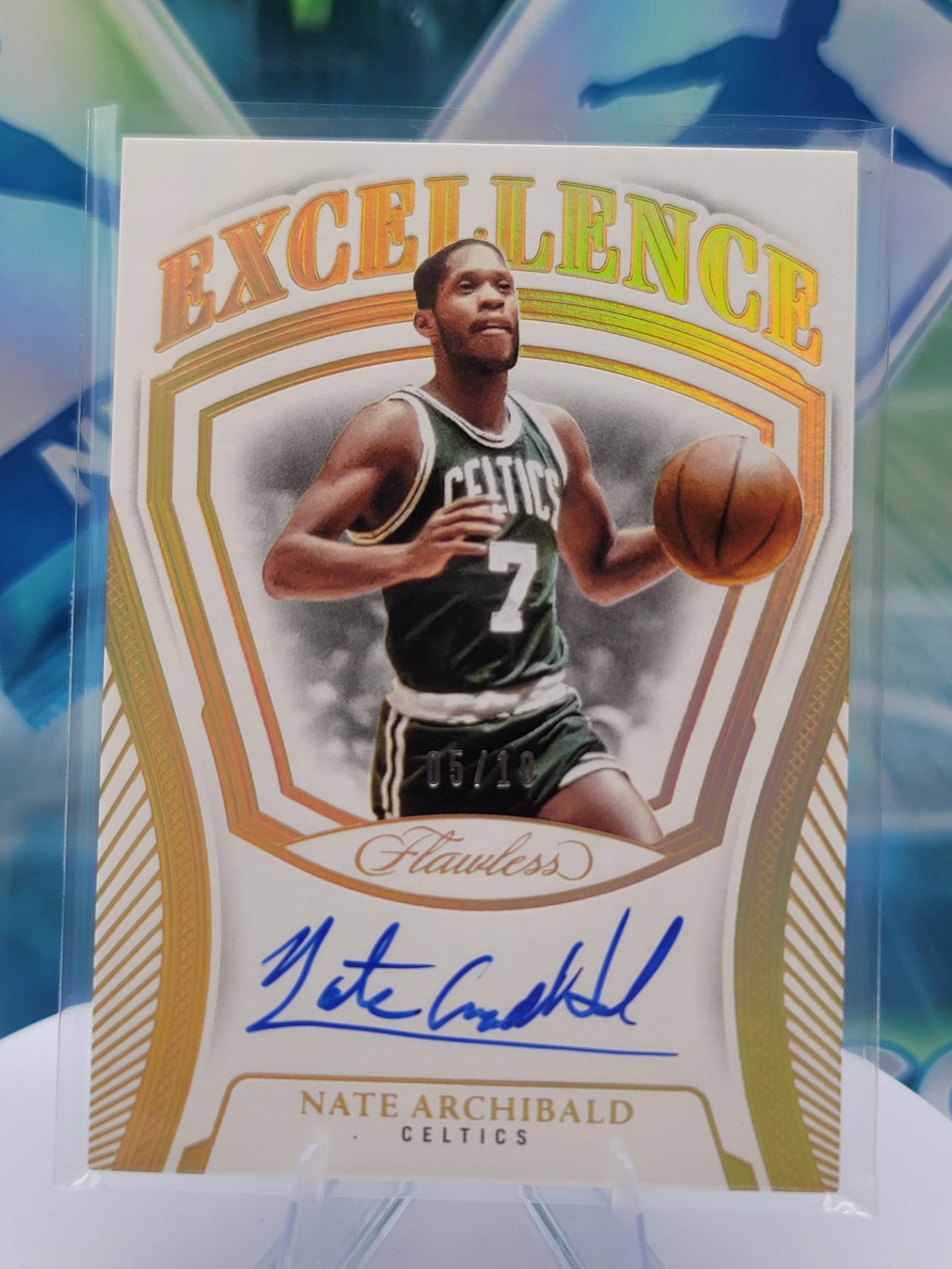 2025 Panini Flawless Nate Archibald — 2025 Panini Flawless Excellence Auto Nate Archibald #5 of 10 Autograph