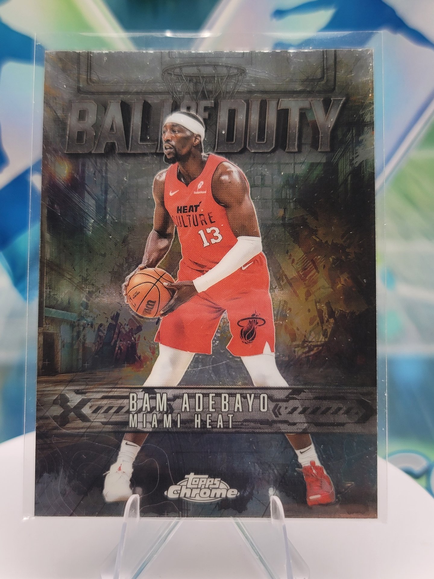 2025 Topps Topps Chrome Bam Adebayo — 2025 Topps Topps Chrome Ball of Duty Bam Adebayo