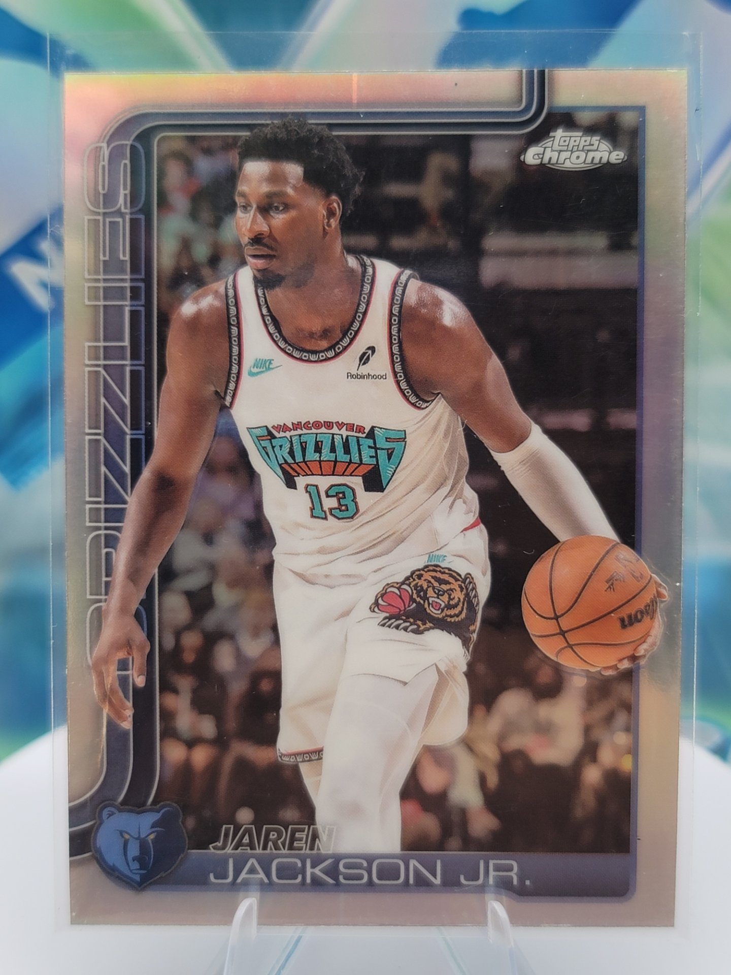 2025 Topps Topps Chrome Jaren Jackson Jr. — 2025 Topps Topps Chrome Refractor Jaren Jackson Jr.