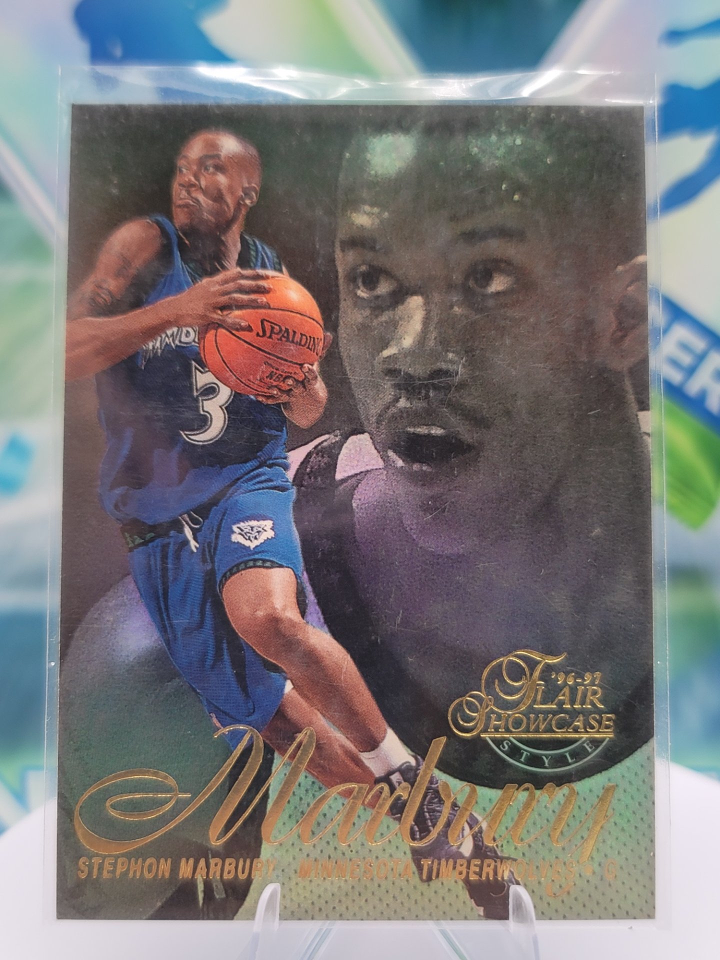 1997 Fleer Flair Showcase Stephon Marbury — 1997 Fleer Flair Showcase Style Stephon Marbury
