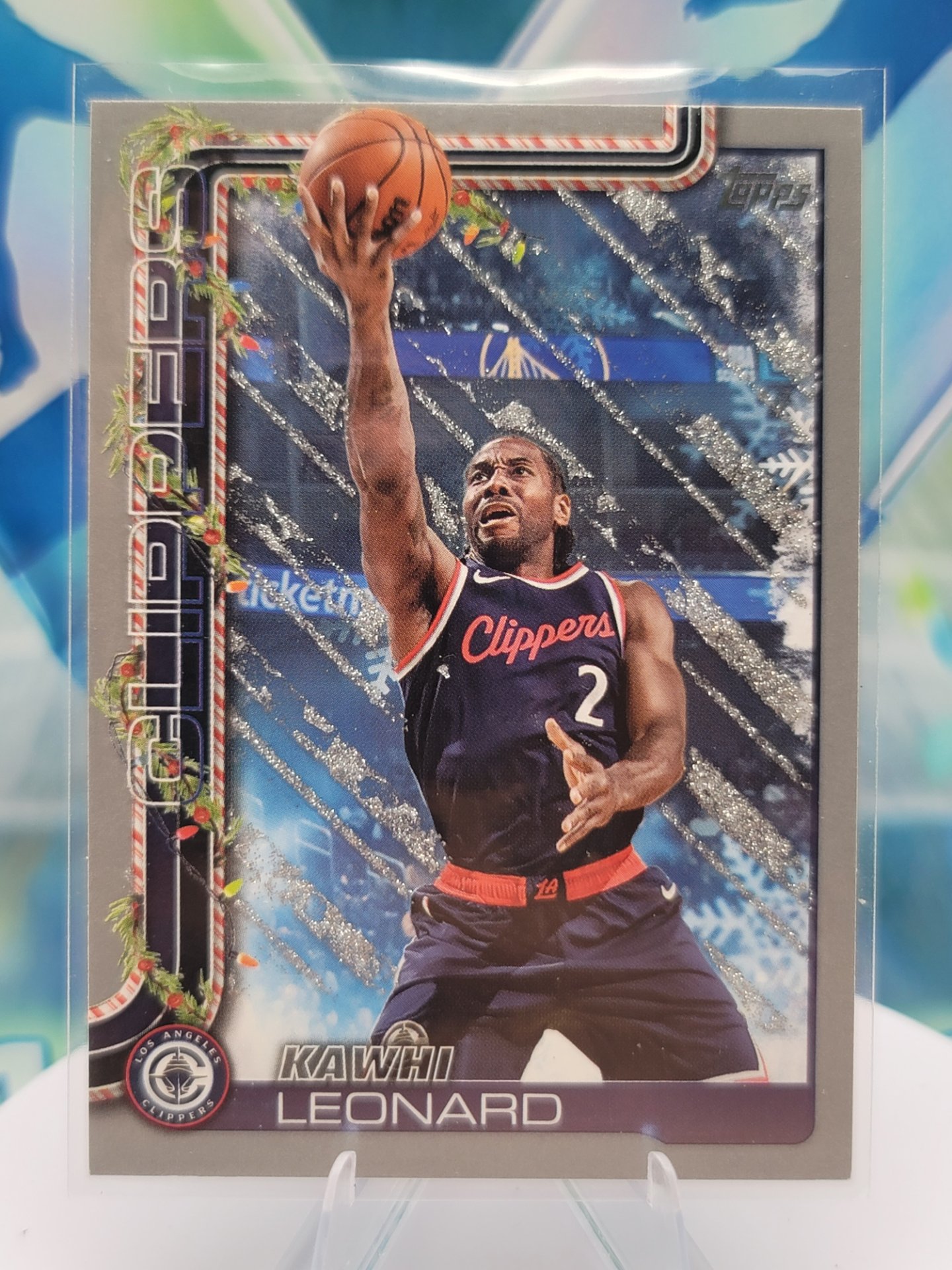 2025 Topps Topps Holiday Kawhi Leonard — 2025 Topps Topps Holiday Grey Kawhi Leonard