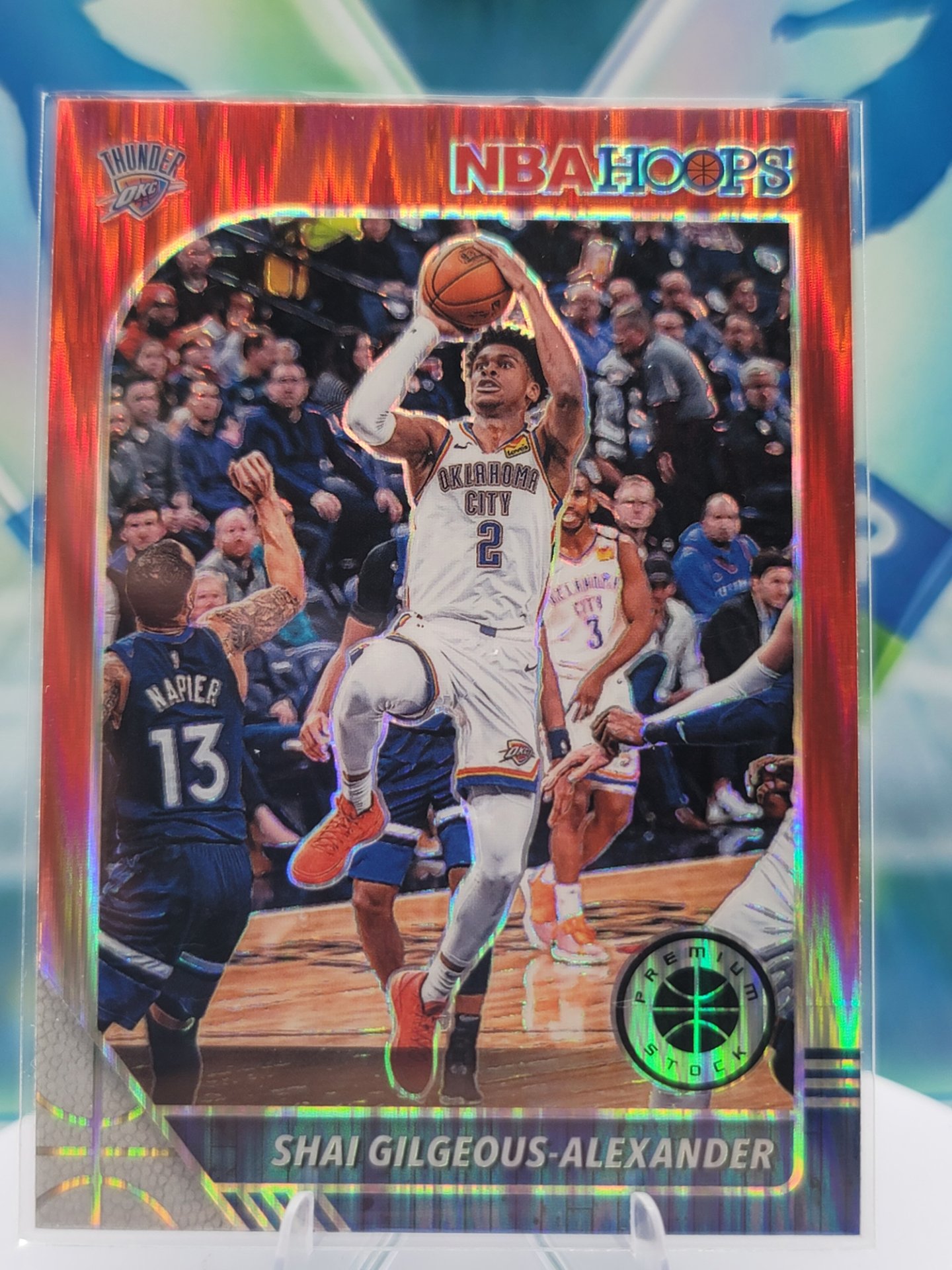 2020 Panini NBA Hoops Shai Gilgeous-Alexander — 2020 Panini NBA Hoops Premium Stock Flash Shai Gilgeous-Alexander