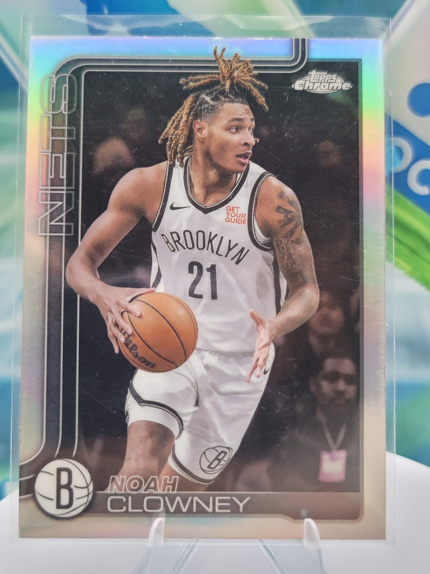 2025 Topps Topps Chrome Noah Clowney — 2025 Topps Topps Chrome Refractor Noah Clowney