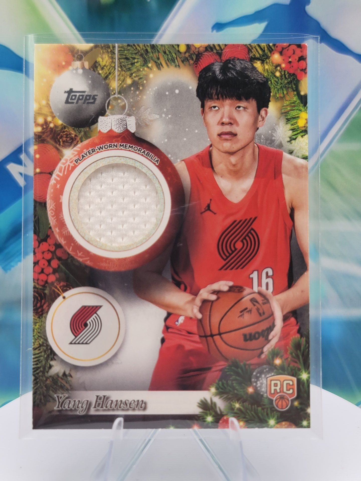 2025 Topps Topps Holiday Yang Hansen — 2025 Topps Topps Holiday Patch Yang Hansen Rookie Patch/Memorabilia