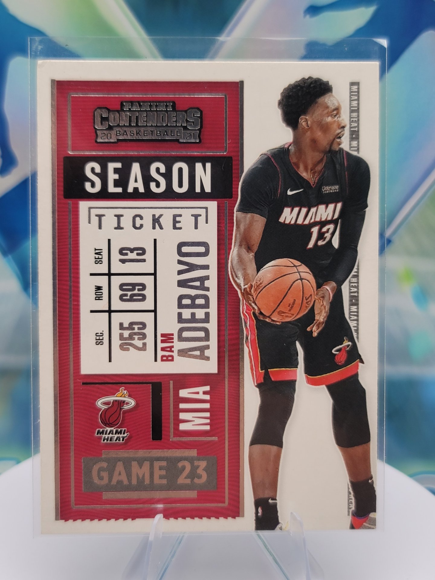 2021 Panini Contenders Bam Adebayo — 2021 Panini Contenders Season Ticket Bam Adebayo