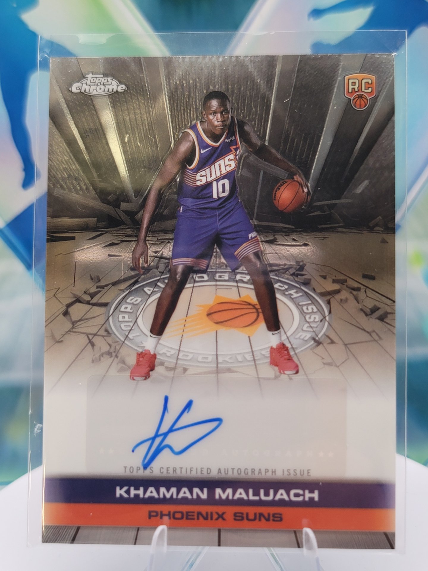 2025 Topps Topps Chrome Khaman Maluach — 2025 Topps Topps Chrome Auto Khaman Maluach Rookie Autograph