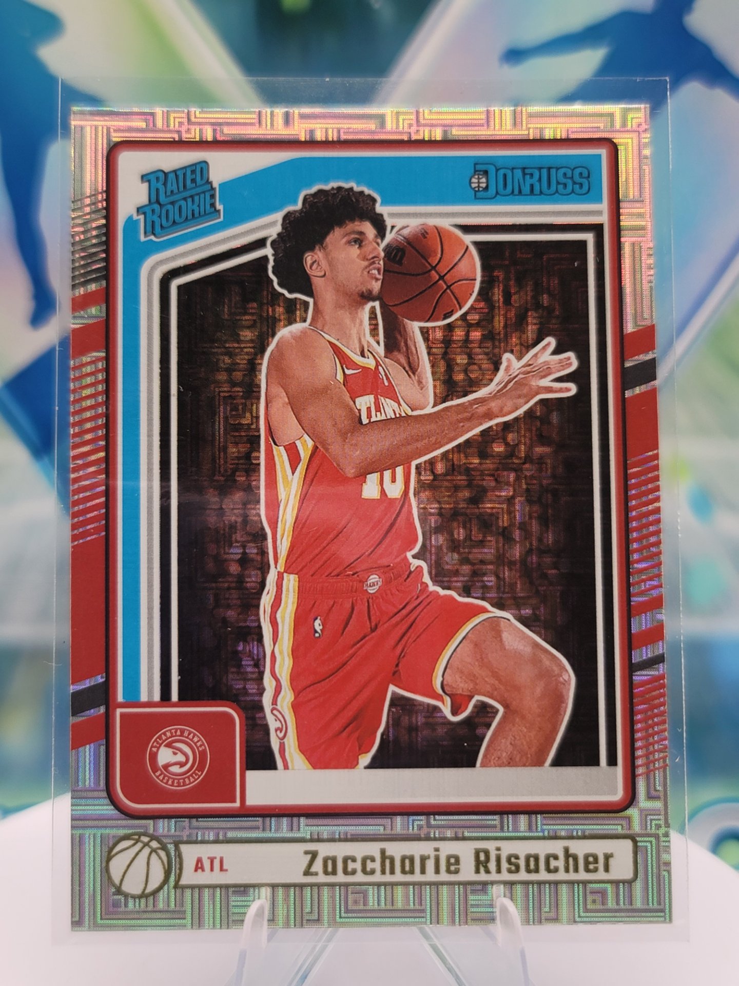 2025 Panini Donruss Zaccharie Risacher — 2025 Panini Donruss Rated Rookies Mojo Refractor Zaccharie Risacher Rookie