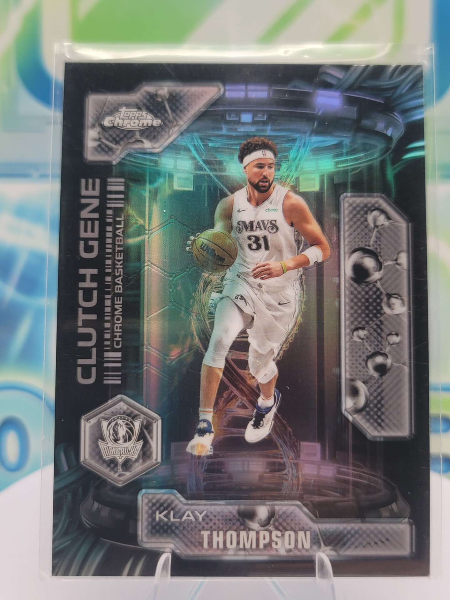 2025 Topps Topps Chrome Klay Thompson — 2025 Topps Topps Chrome Clutch Gene Refractor Klay Thompson