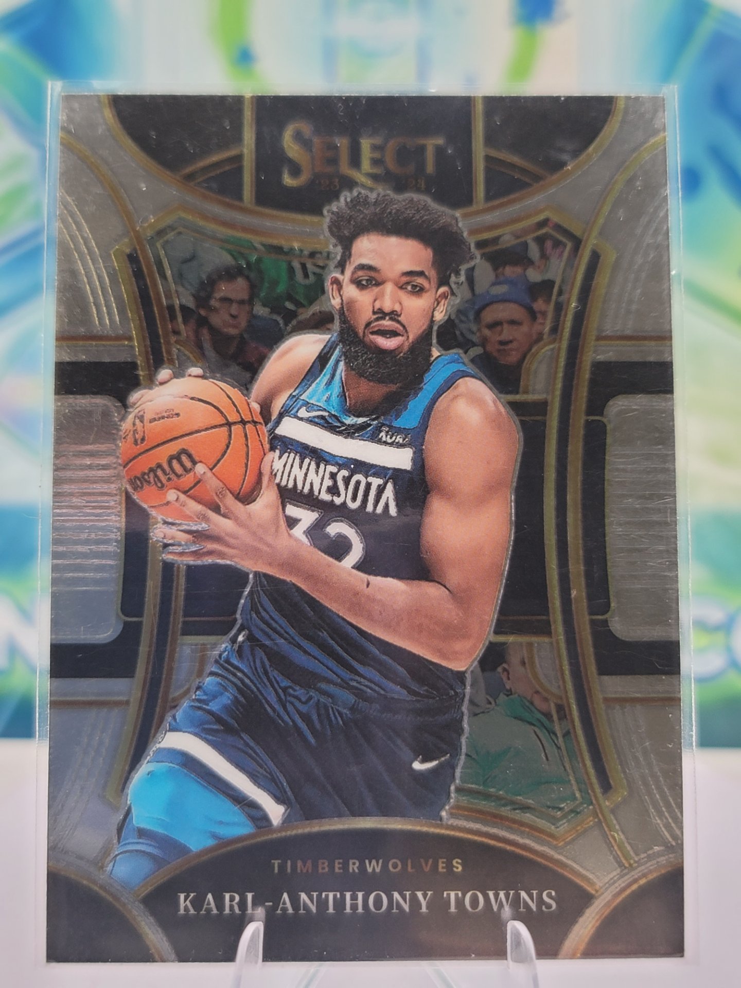 2024 Panini Select Karl-Anthony Towns — 2024 Panini Select Mezzanine Silver Karl-Anthony Towns