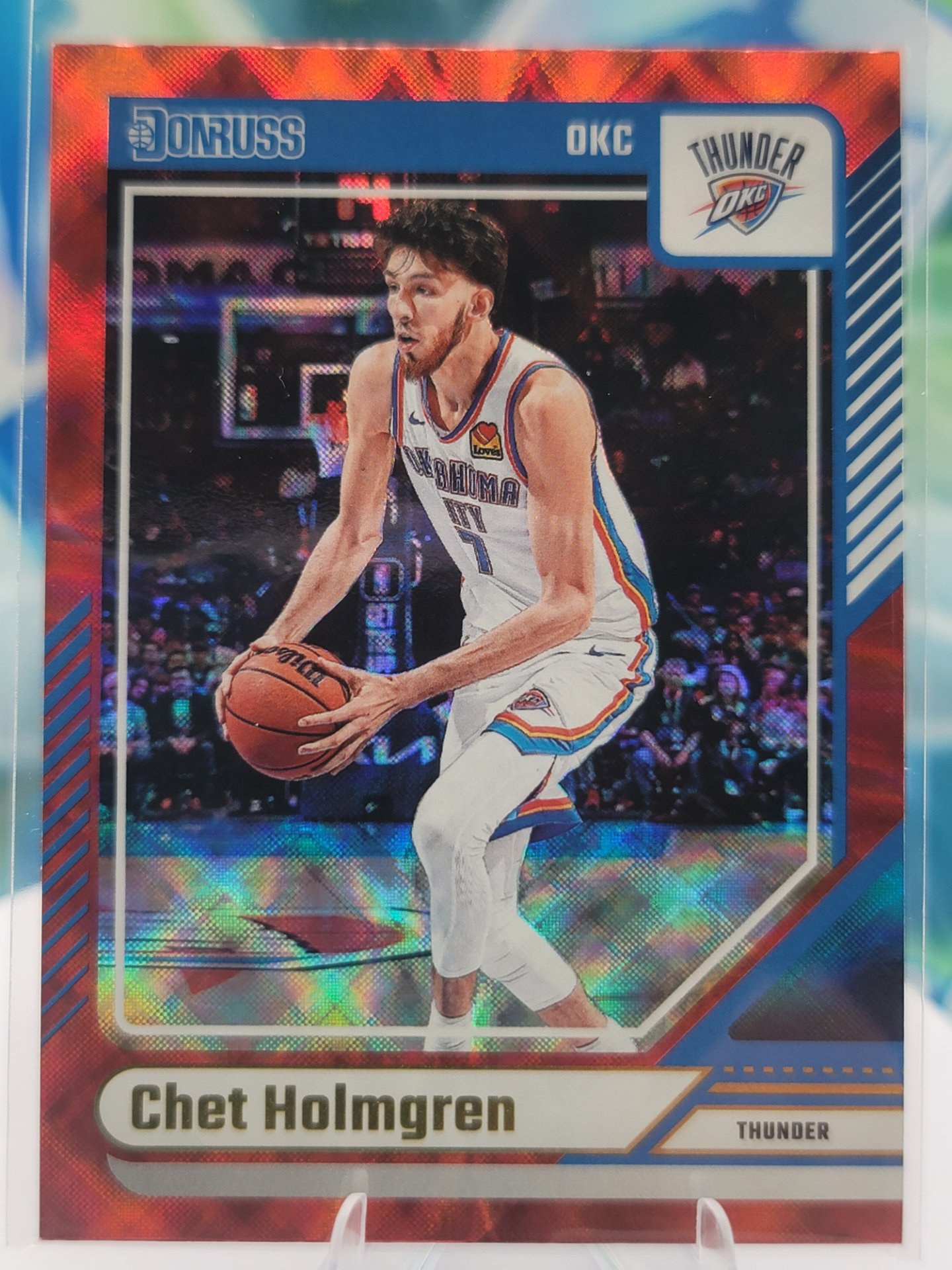 2025 Panini Donruss Chet Holmgren — 2025 Panini Donruss Red Wedges Chet Holmgren