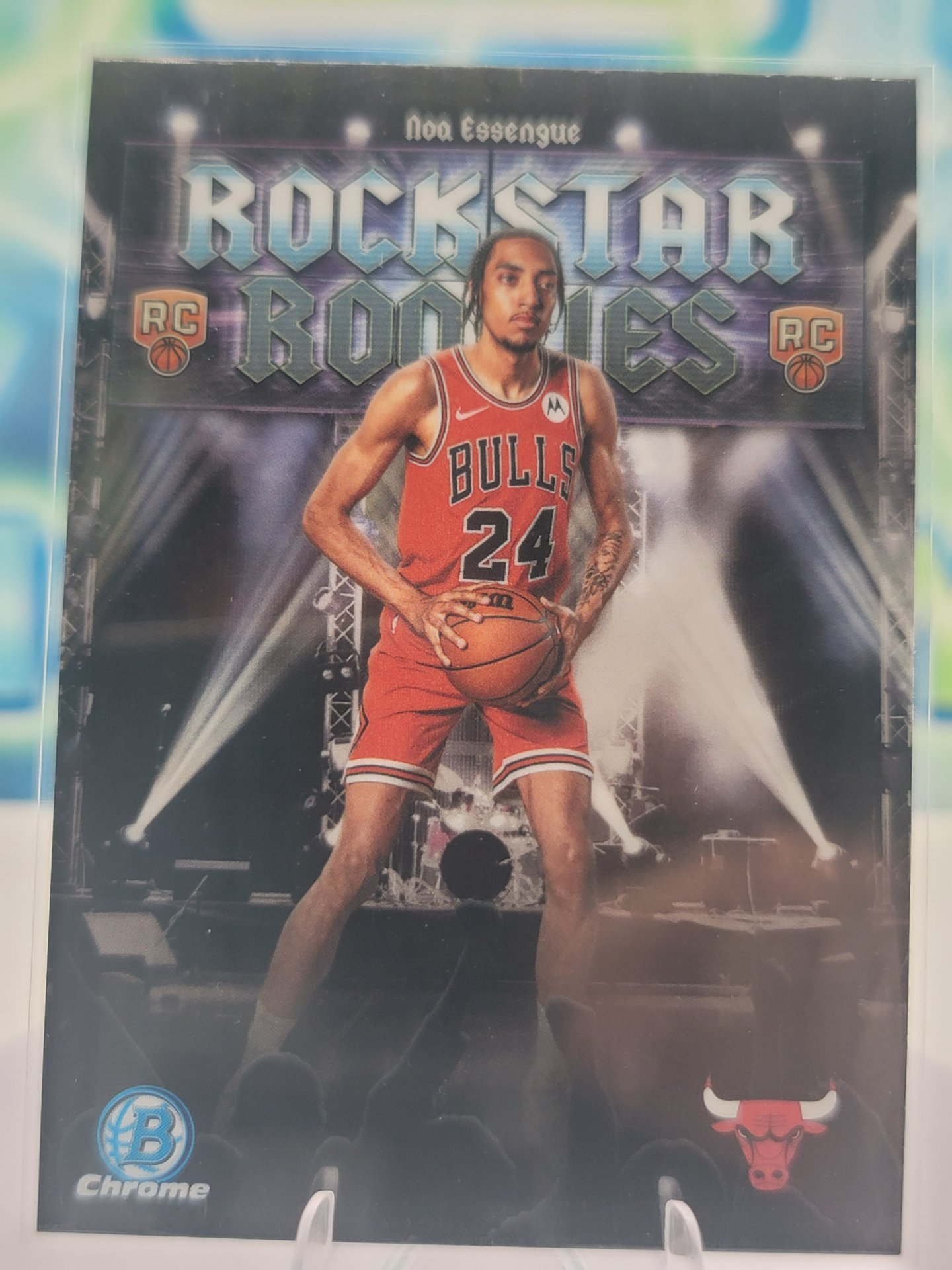 2025 Topps Bowman Noa Essengue — 2025 Topps Bowman Chrome Rockstar Rookies Noa Essengue Rookie
