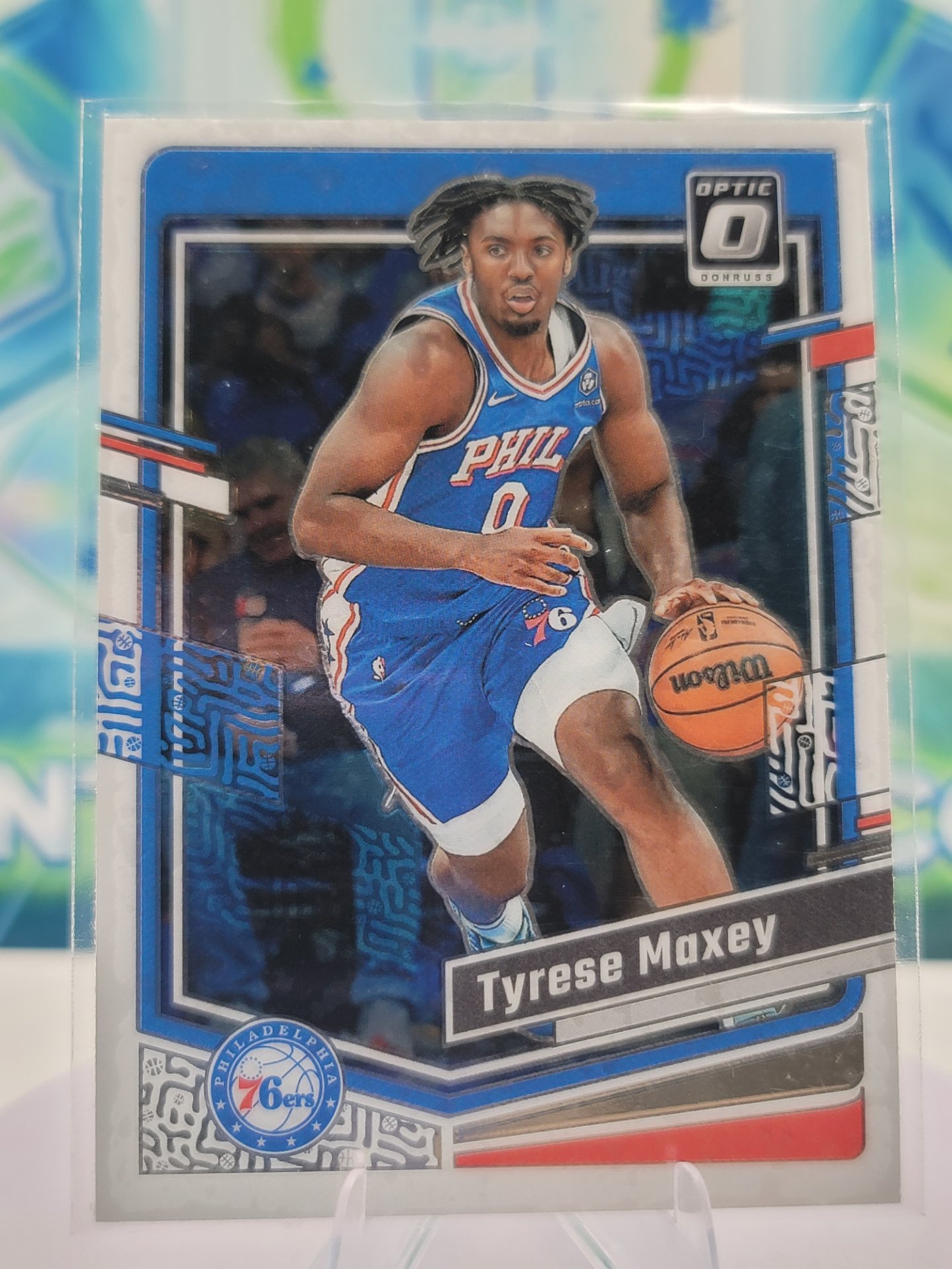 2024 Panini Donruss Optic Tyrese Maxey — 2024 Panini Donruss Optic Base Tyrese Maxey