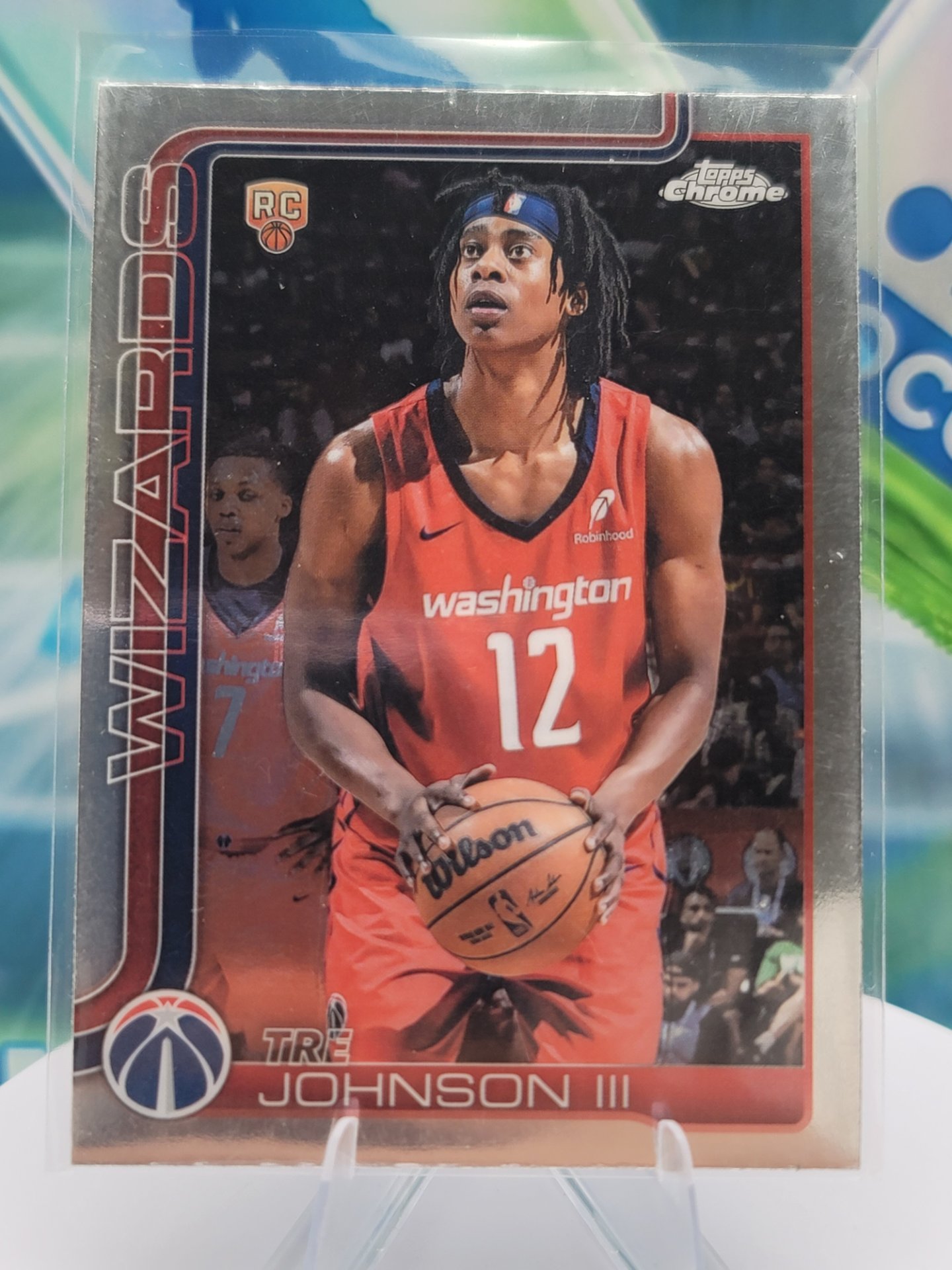 2025 Topps Topps Chrome Tre Johnson III — 2025 Topps Topps Chrome Base Tre Johnson III Rookie