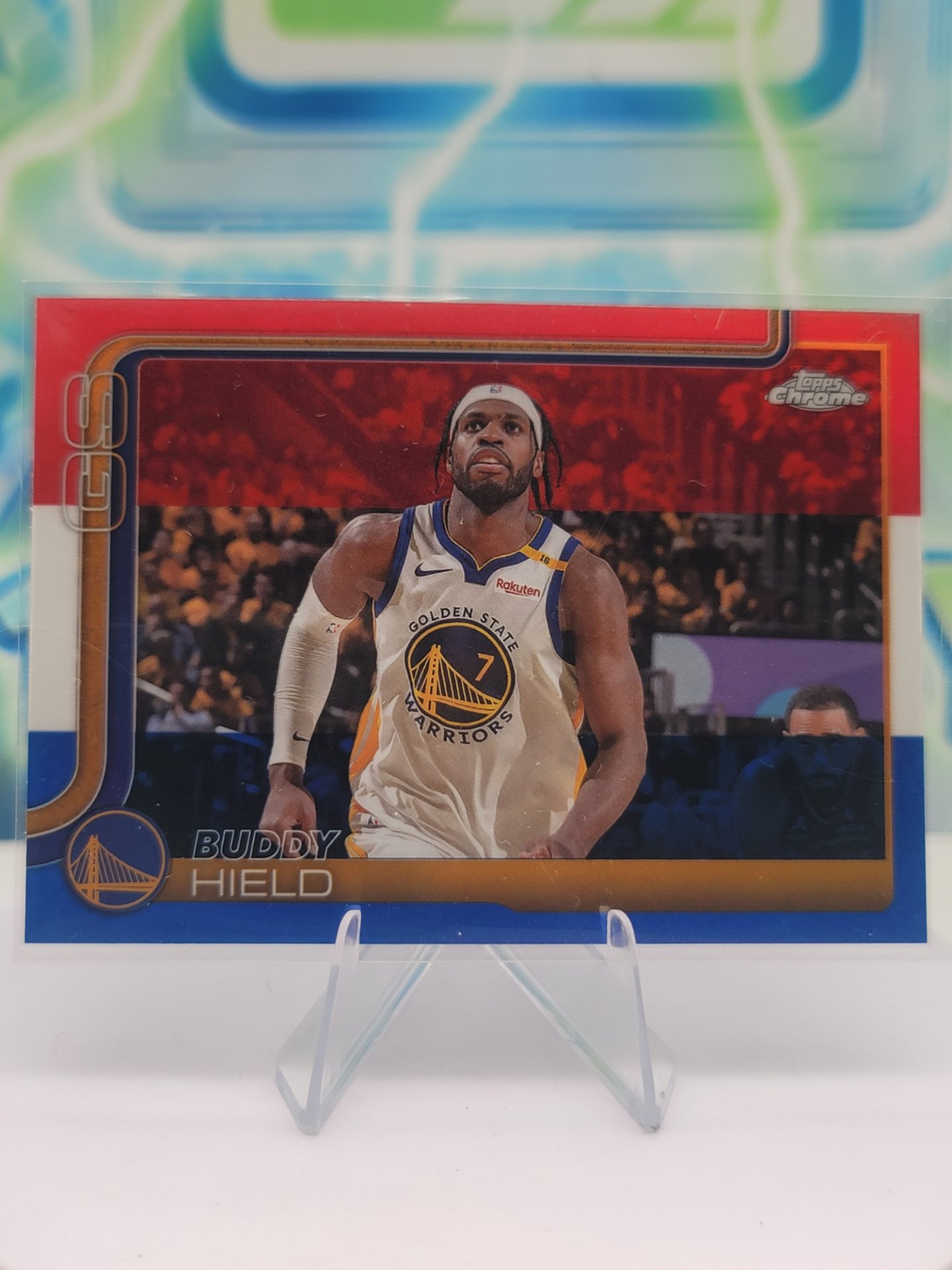 2025 Topps Topps Chrome Buddy Hield — 2025 Topps Topps Chrome Red White Blue Buddy Hield