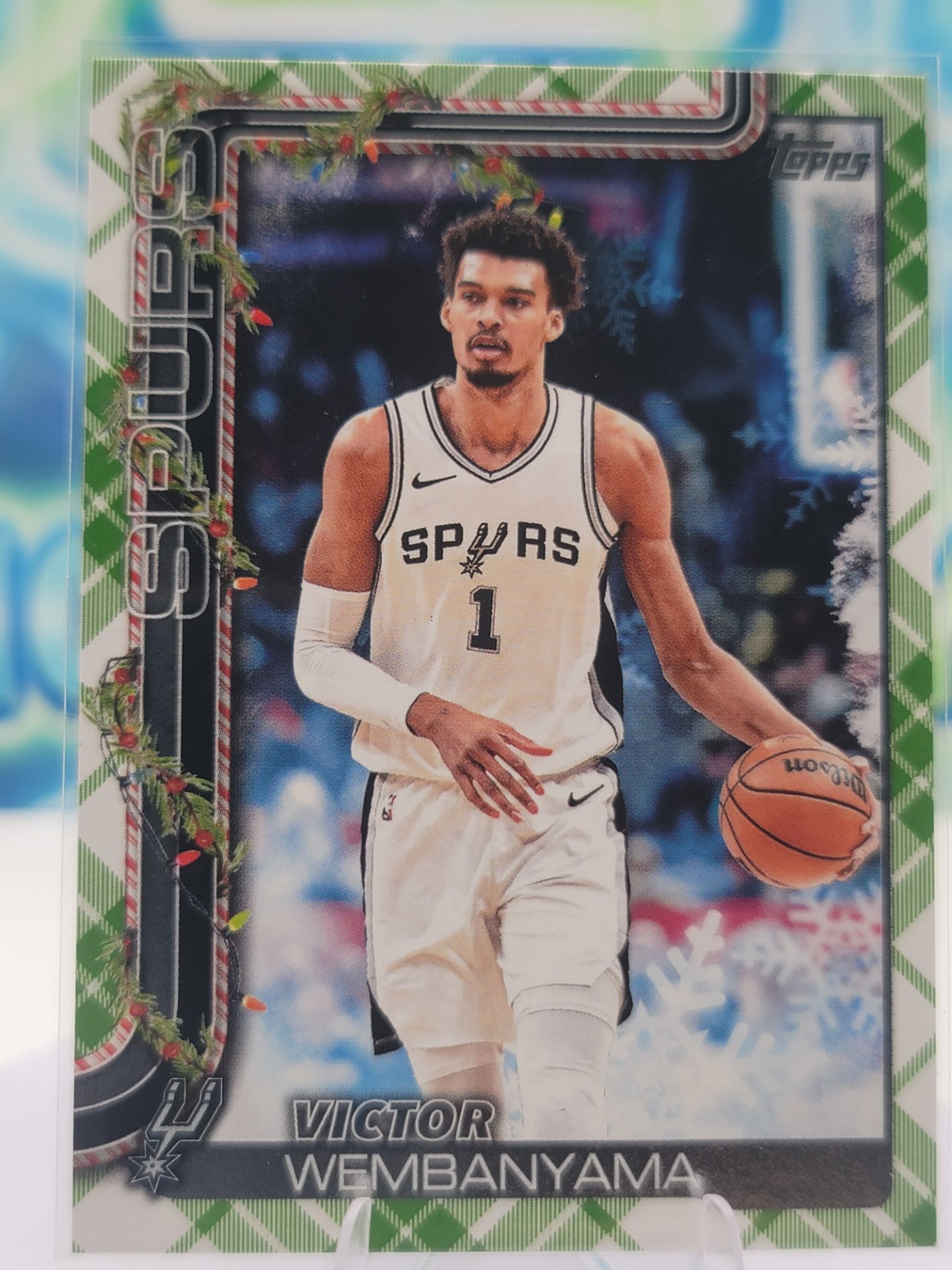 2025 Topps Topps Holiday Victor Wembanyama — 2025 Topps Topps Holiday Plaid Victor Wembanyama