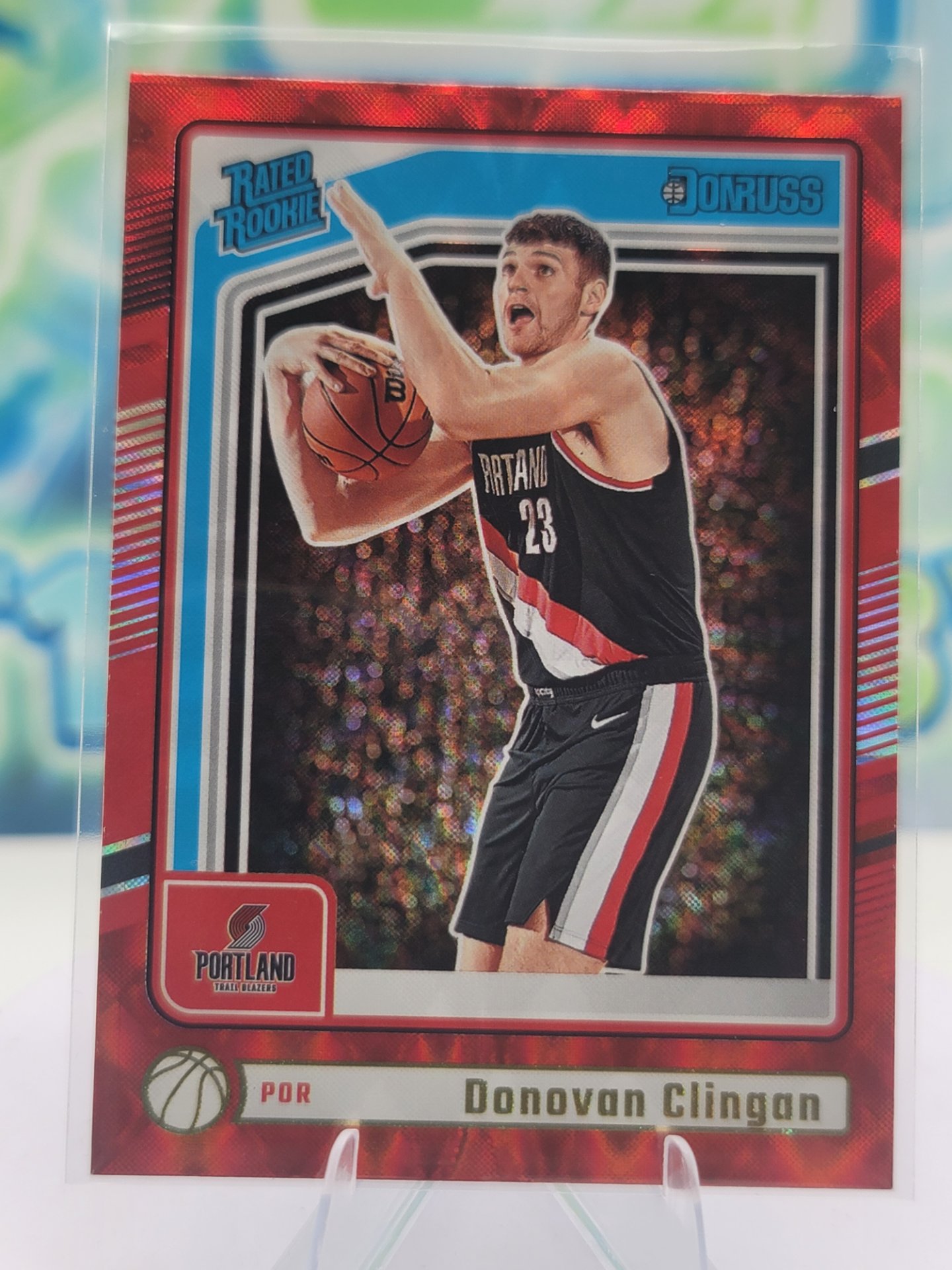 2025 Panini Donruss Donovan Clingan — 2025 Panini Donruss Rated Rookie Red Wedges Donovan Clingan