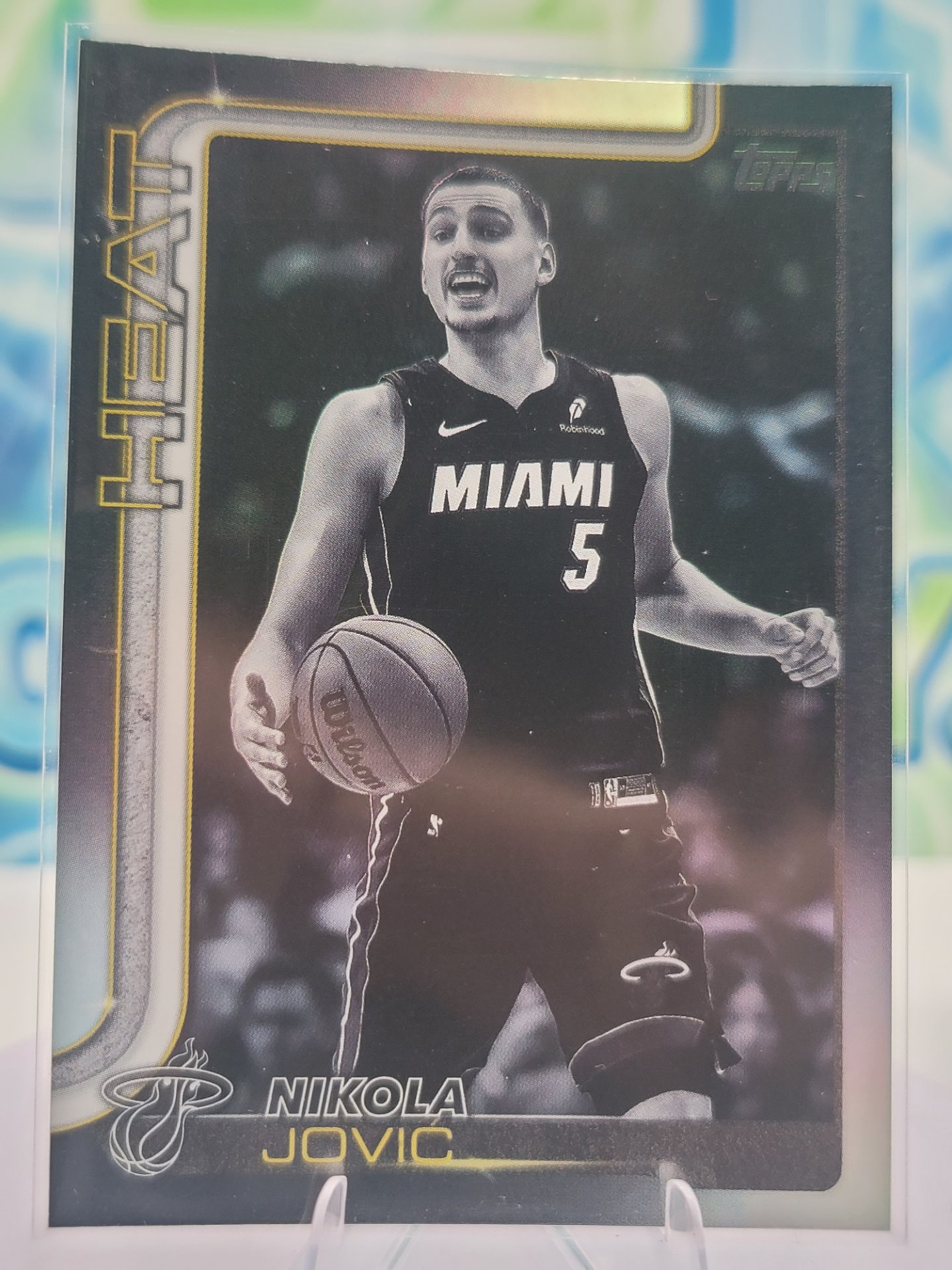 2025 Topps Topps Flagship Nikola Jovic — 2025 Topps Topps Flagship Blackout Nikola Jovic