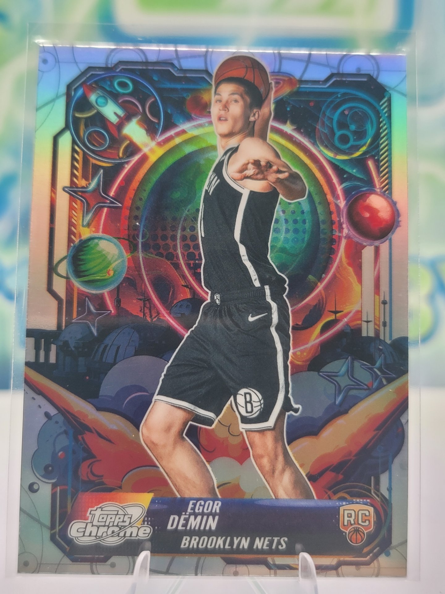2026 Topps Cosmic Chrome Egor Demin — 2026 Topps Topps Chrome Propulsion Refractor Egor Demin Rookie