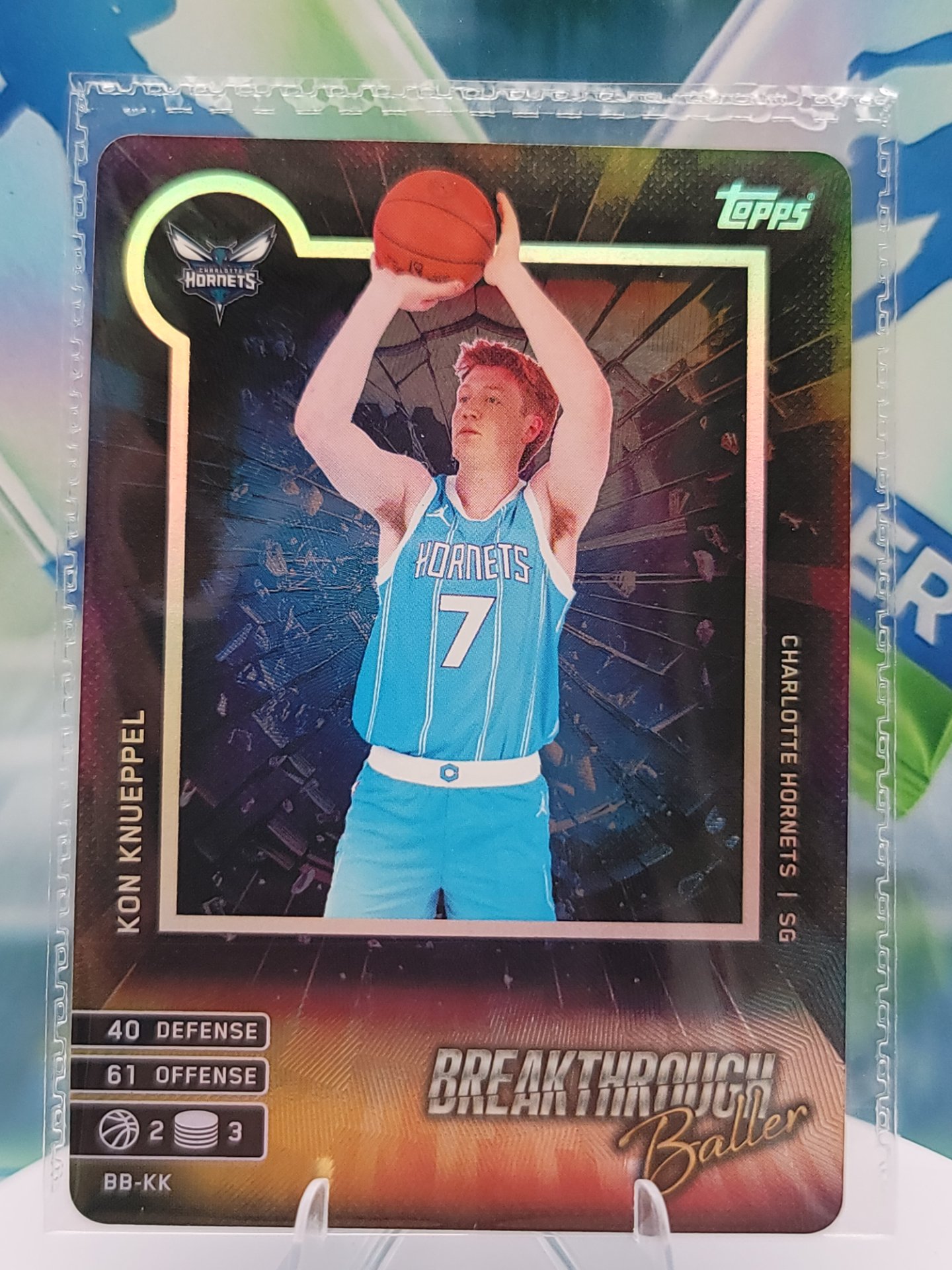 2025 Topps Match Attax Kon Knueppel — 2025 Topps Match Attax Breakthrough Baller Kon Knueppel