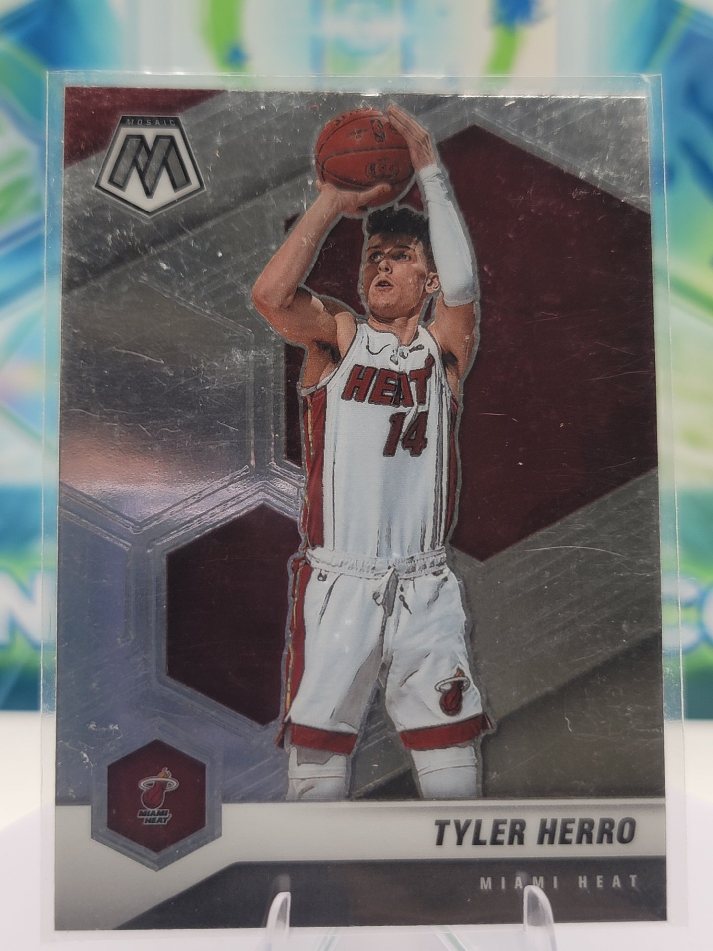 2021 Panini Mosaic Tyler Herro — 2021 Panini Mosaic Base Tyler Herro