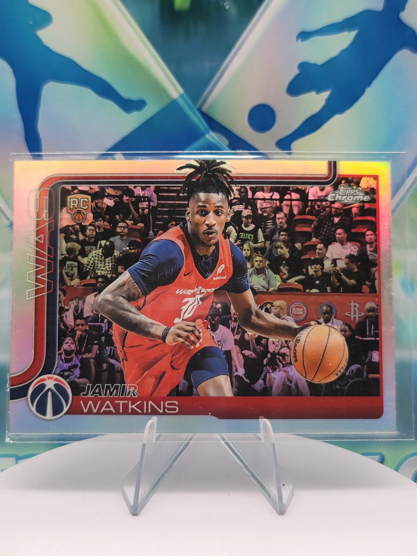 2025 Topps Topps Chrome Jamir Watkins — 2025 Topps Topps Chrome Refractor Jamir Watkins Rookie