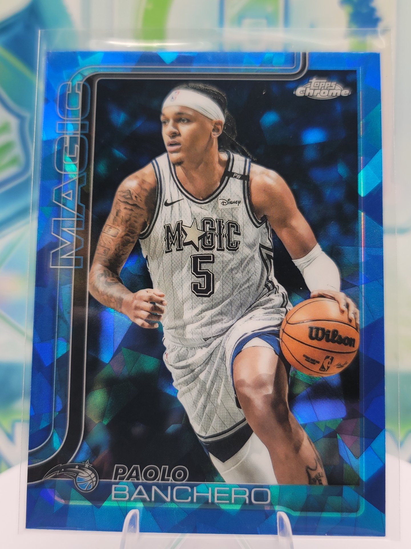 2025 Topps Topps Chrome Paolo Banchero — 2025 Topps Topps Chrome Blue Sapphire Paolo Banchero