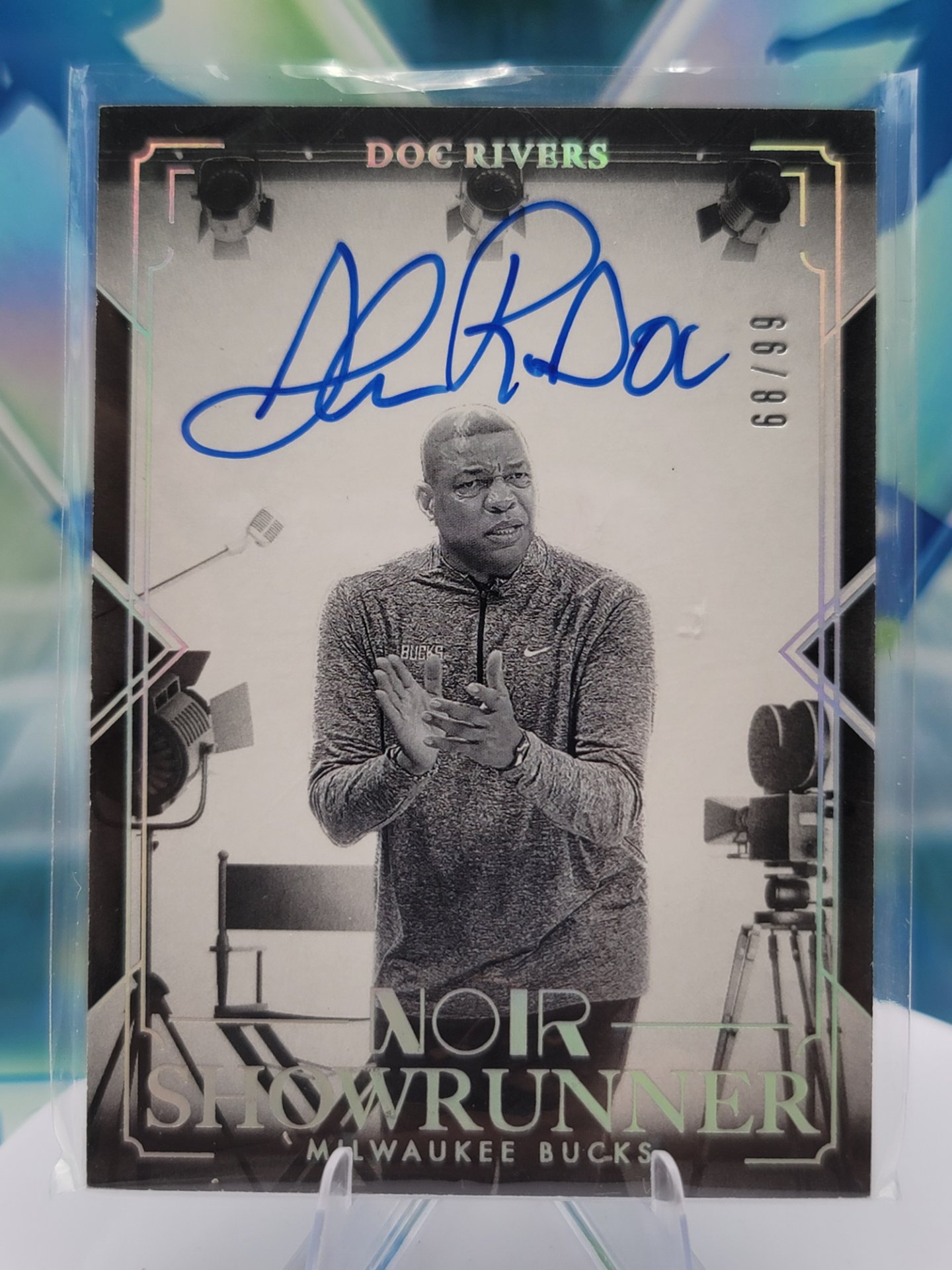 2025 Panini Noir Doc Rivers — 2025 Panini Noir Showrunner Auto Doc Rivers #68 of 99 Autograph