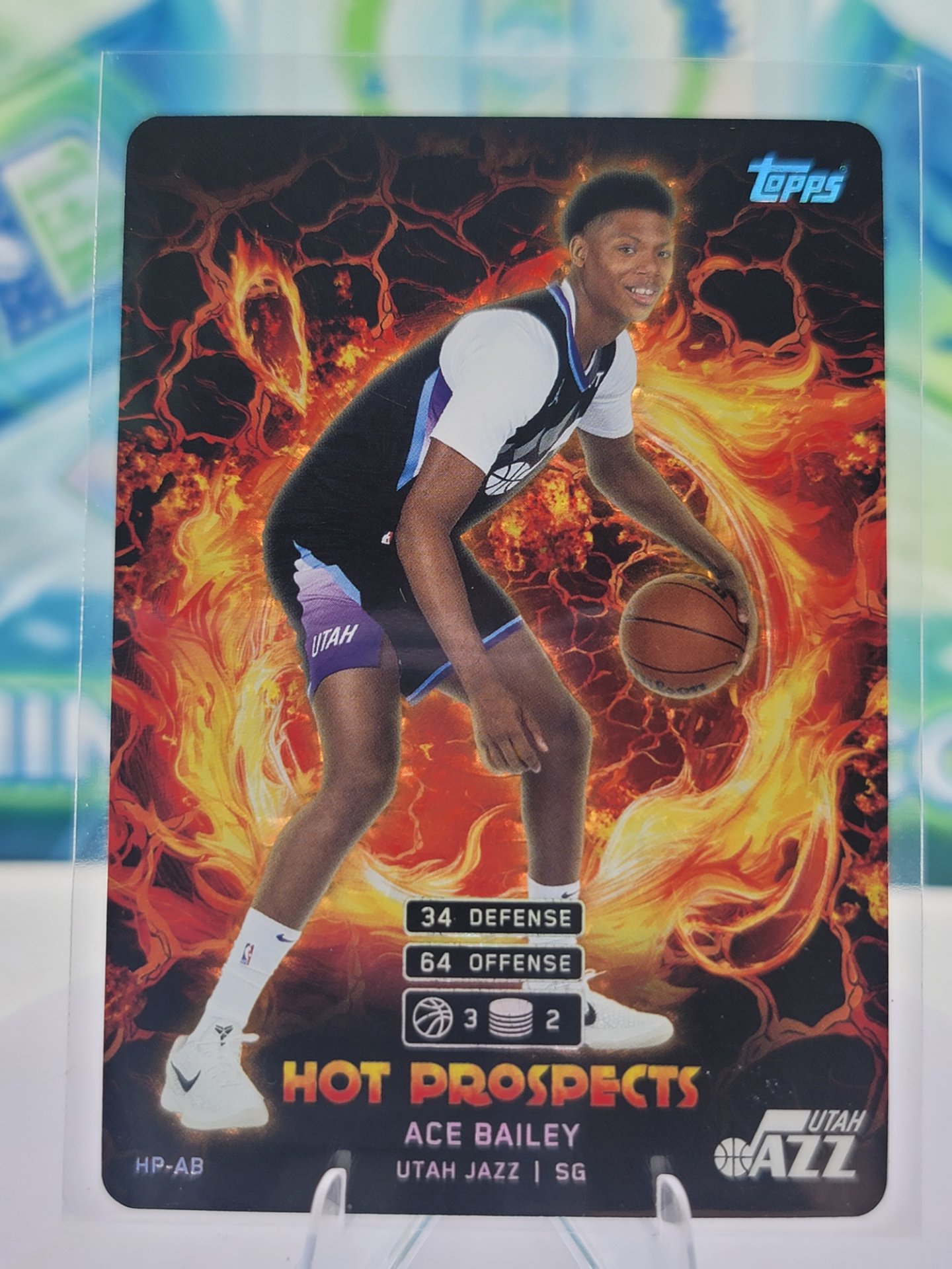 2025 Topps Match Attax Ace Bailey — 2025 Topps Match Attax Hot Prospects Ace Bailey