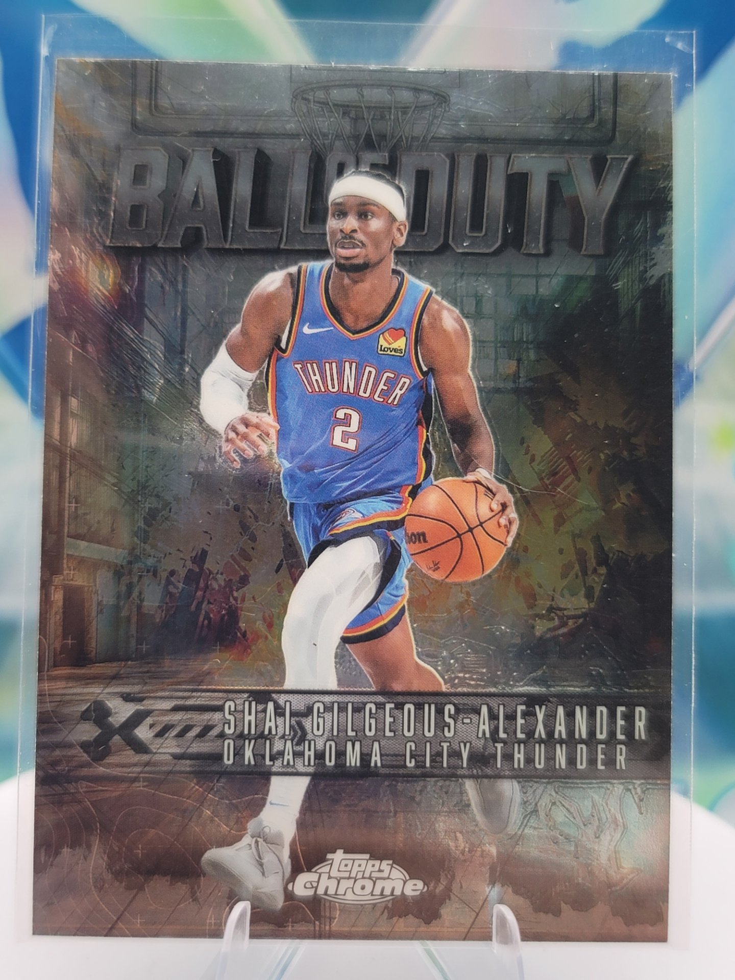 2025 Topps Topps Chrome Shai Gilgeous-Alexander — 2025 Topps Topps Chrome Ball of Duty Shai Gilgeous-Alexander