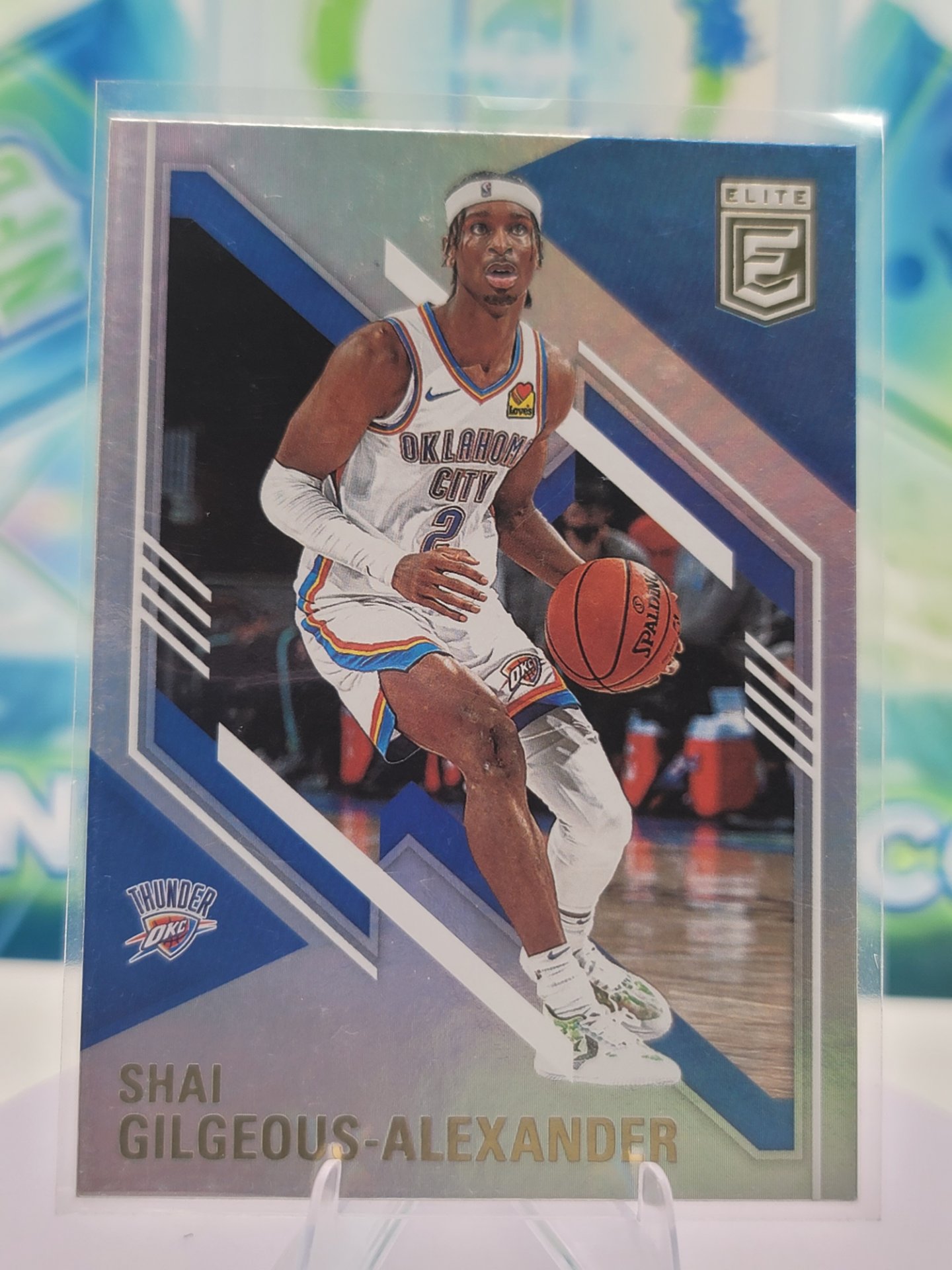 2021 Panini Donruss Elite Shai Gilgeous-Alexander — 2021 Panini Donruss Elite Refractor Shai Gilgeous-Alexander