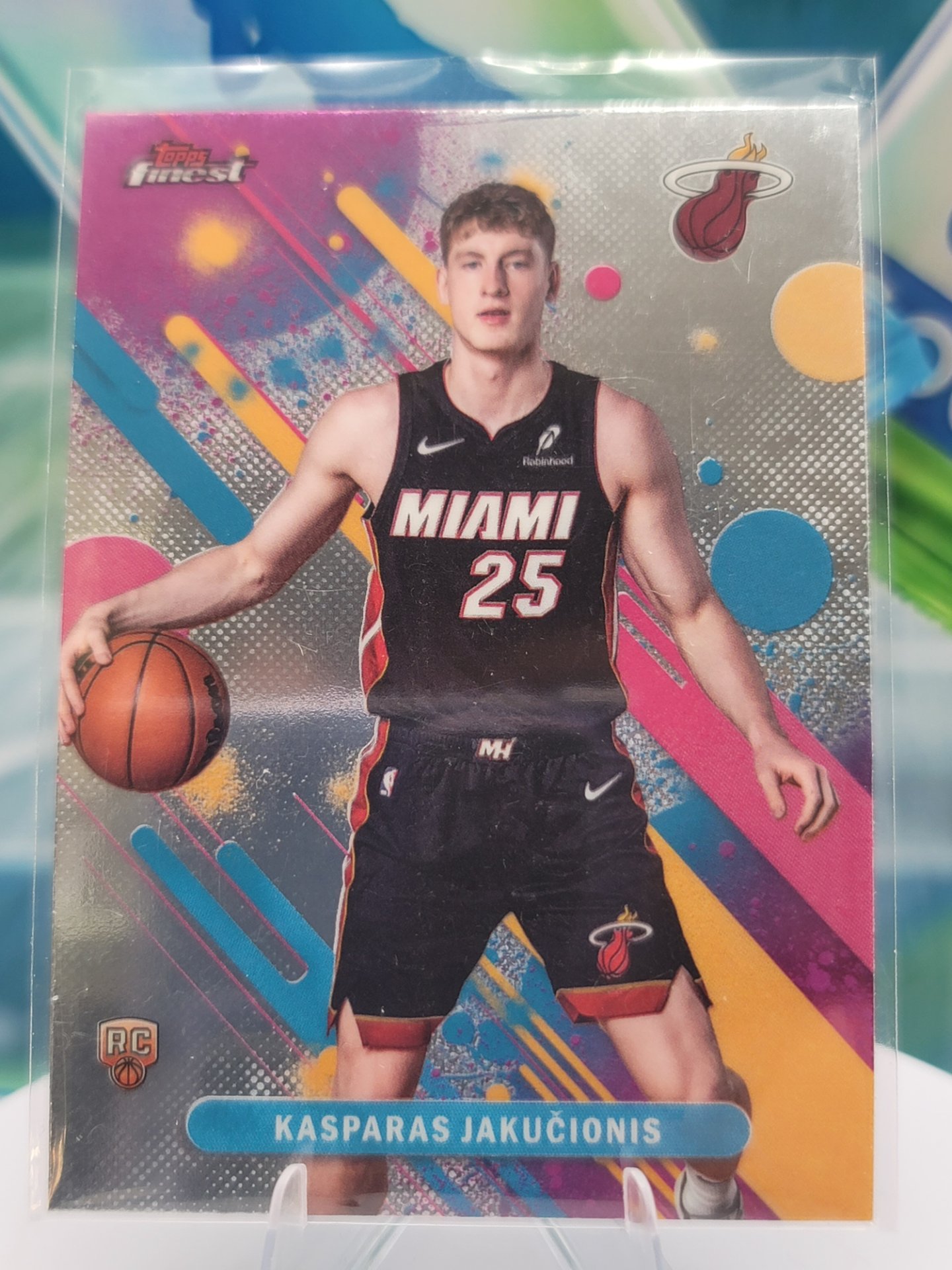 2026 Topps Topps Finest Kasparas Jakucionis — 2026 Topps Topps Finest Common Kasparas Jakucionis Rookie