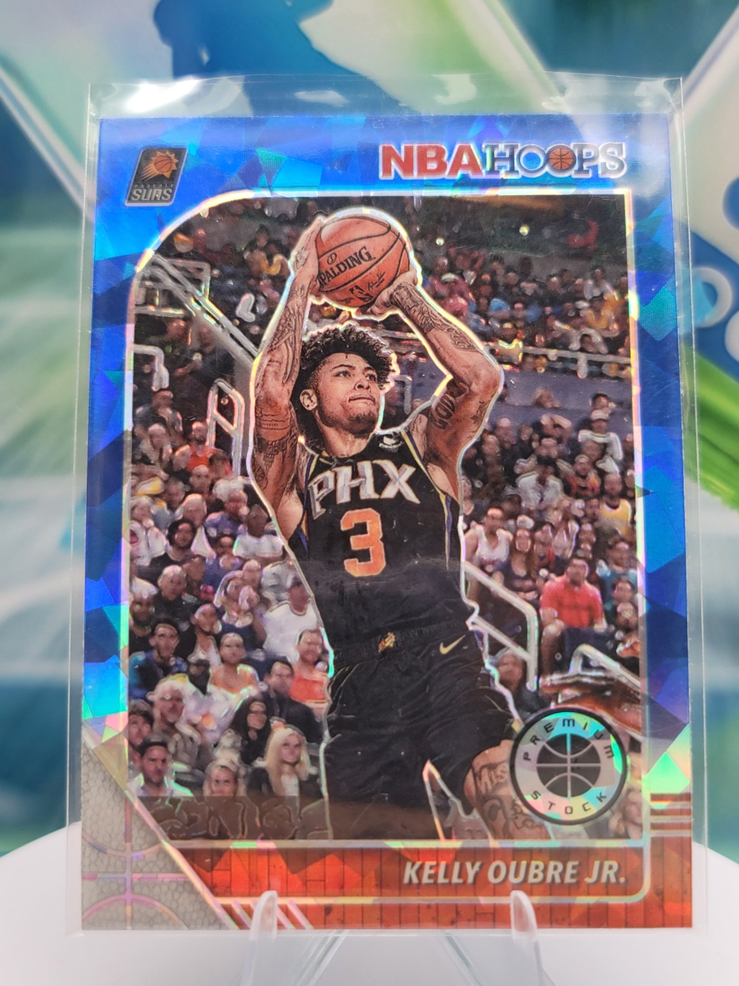 2020 Panini NBA Hoops Kelly Oubre Jr. — 2020 Panini NBA Hoops Premium Stock Blue Ice Kelly Oubre Jr.